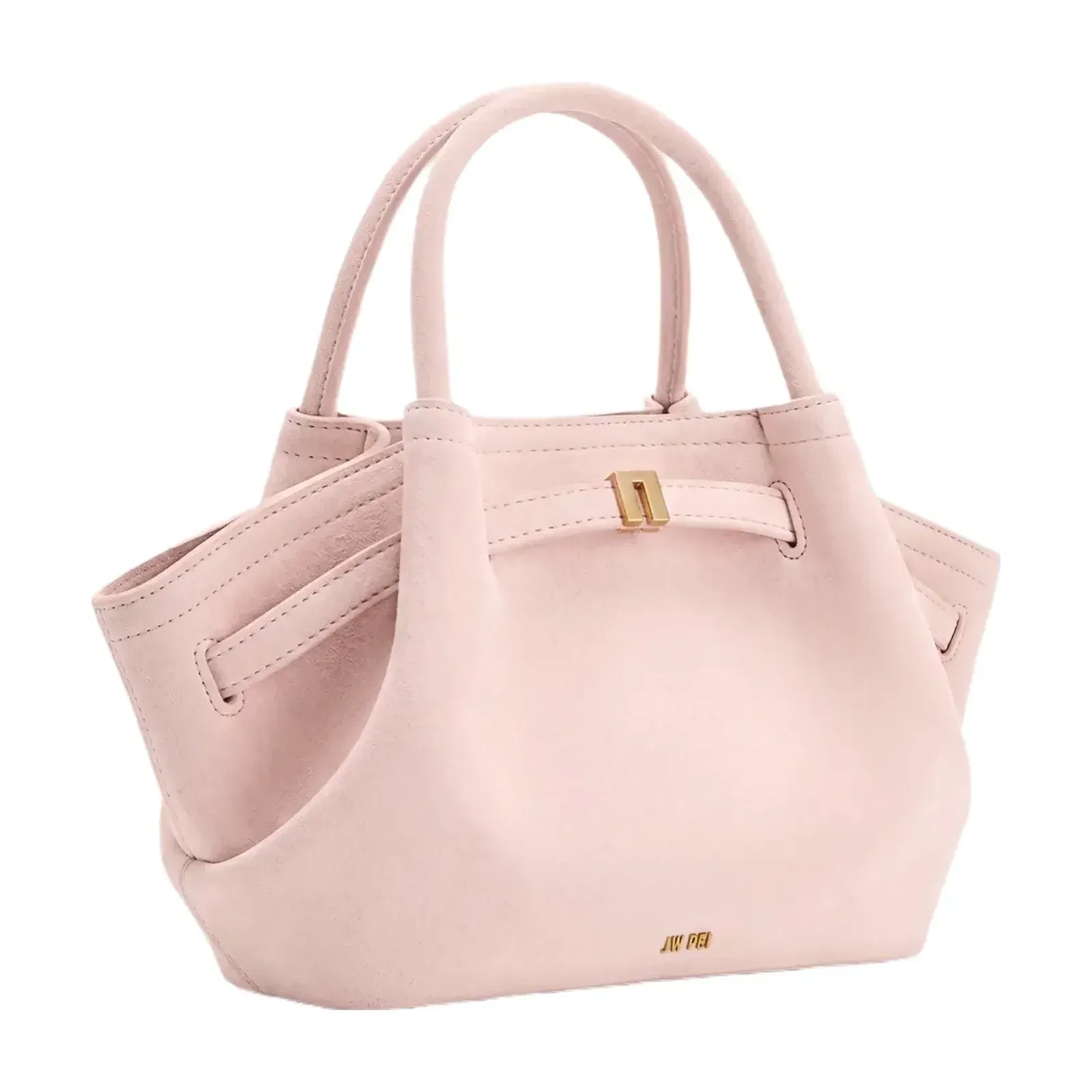 JW PEI Hana Mini Faux Suede Tote Bag Pink