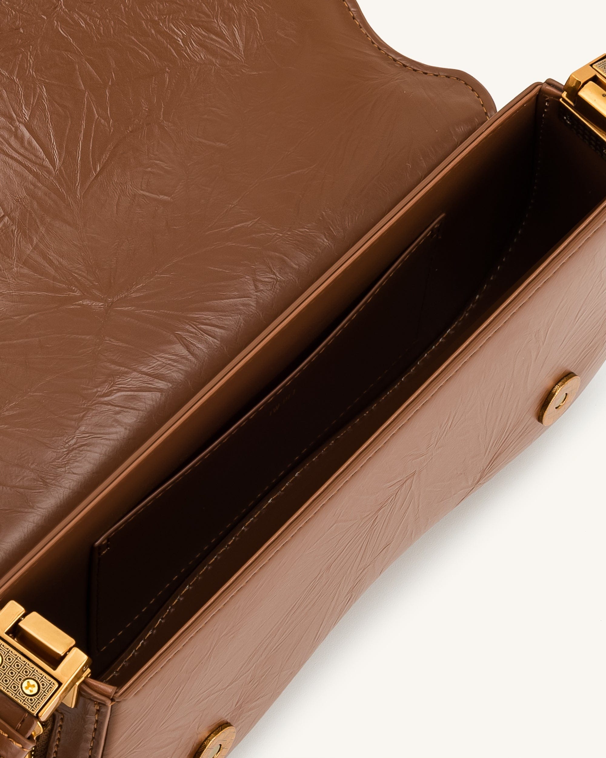 JW PEI Joy Crushed Shoulder Bag Brown