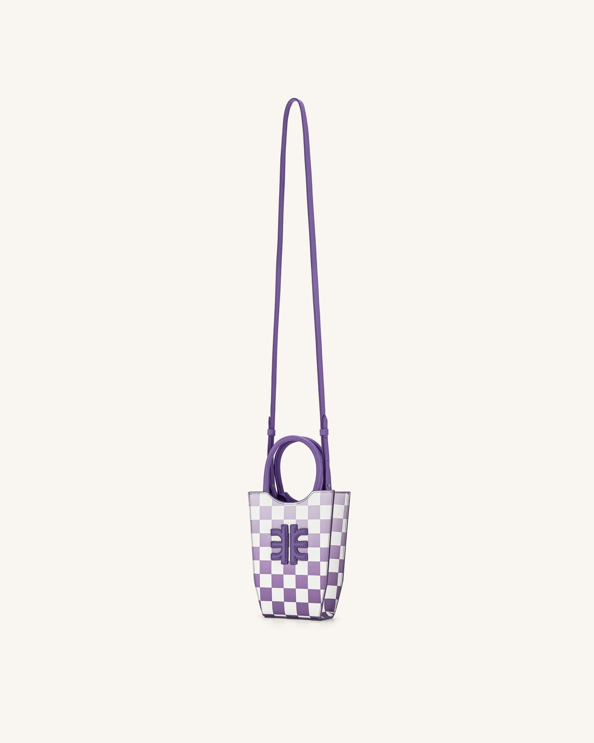 JW PEI FEI Gradient Checkerboard Phone Bag Purple