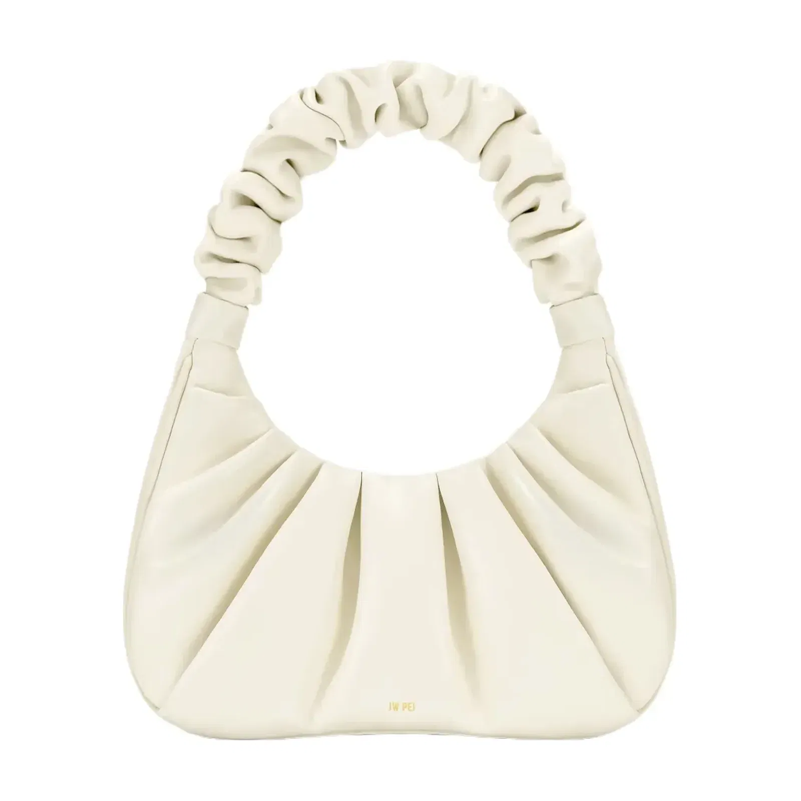 JW PEI Gabbi Ruched Hobo Handbag White