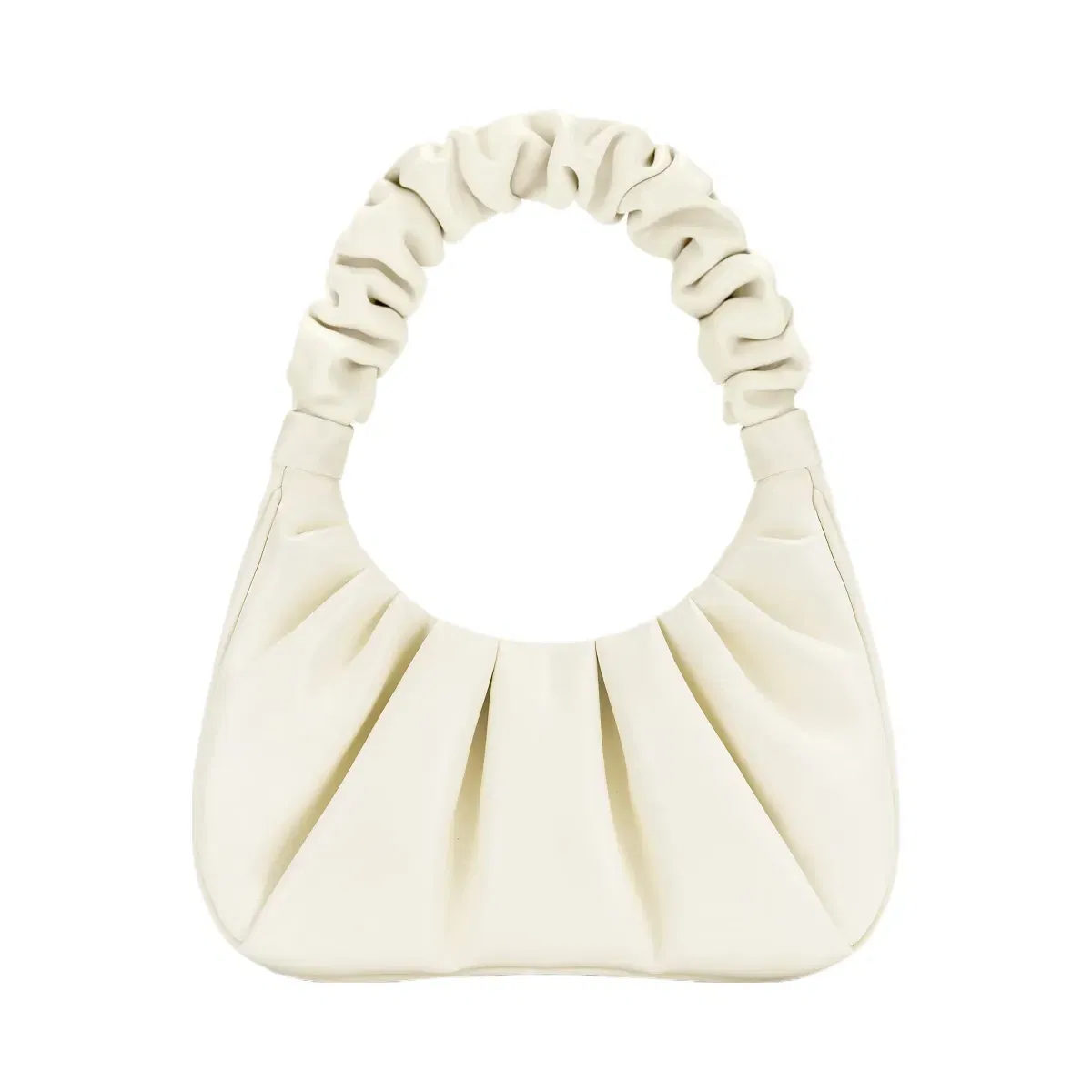 JW PEI Gabbi Ruched Hobo Handbag White