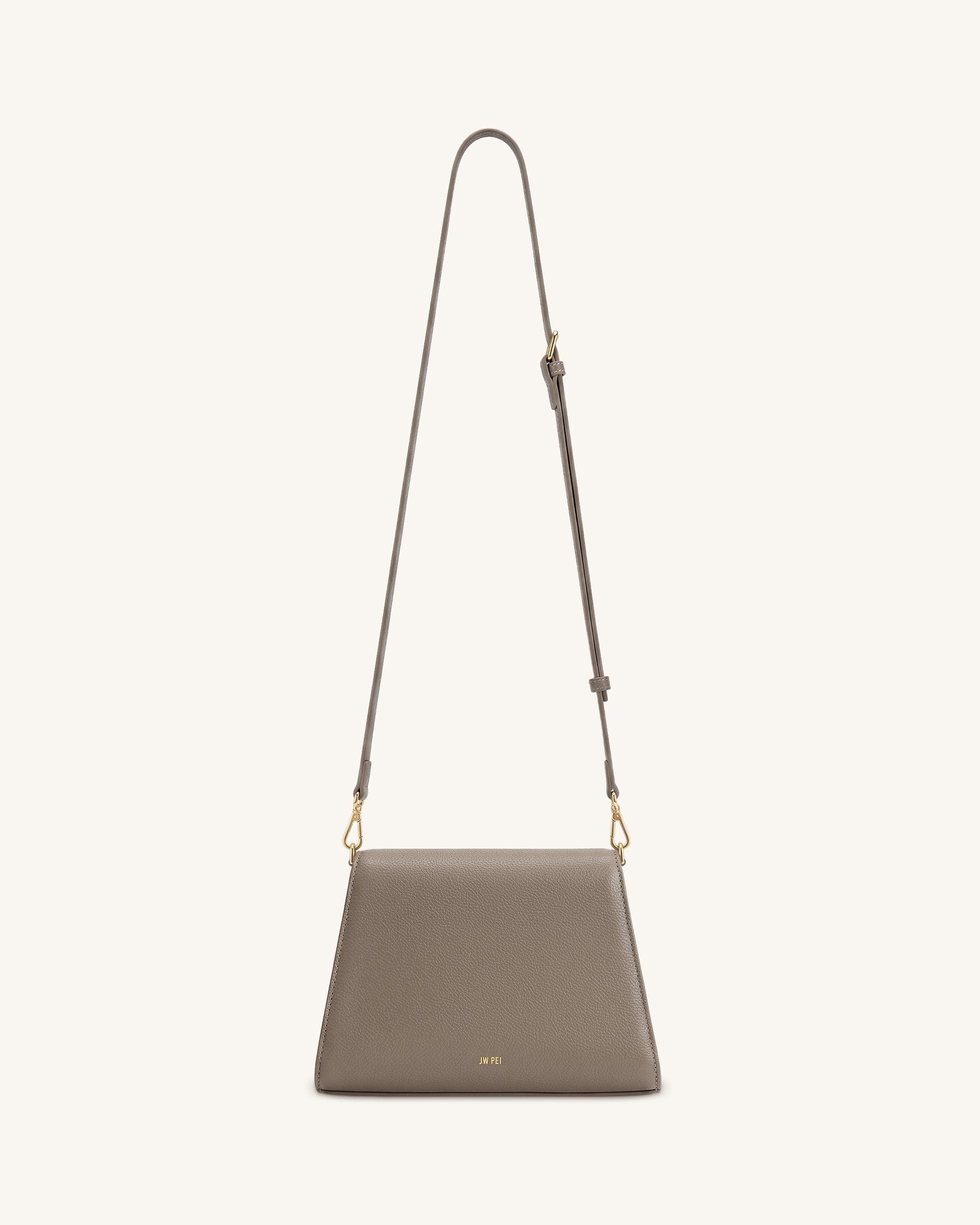 JW PEI Piper Pebbled Crossbody Bag Taupe