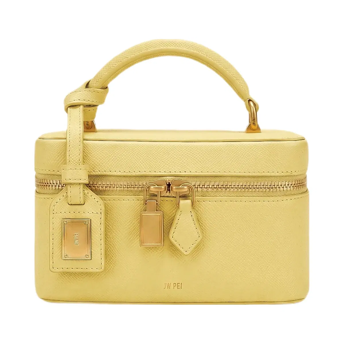 JW PEI Cleo Box Shape Top Handle Bag Yellow