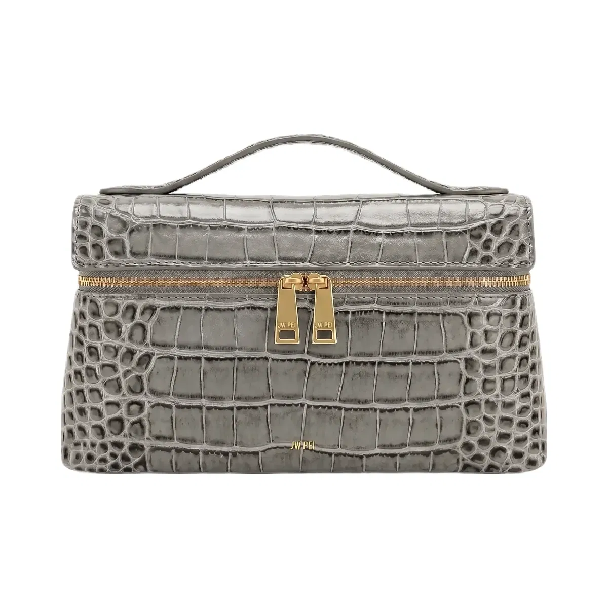 JW PEI Thea Top Handle Bag Grey Croc