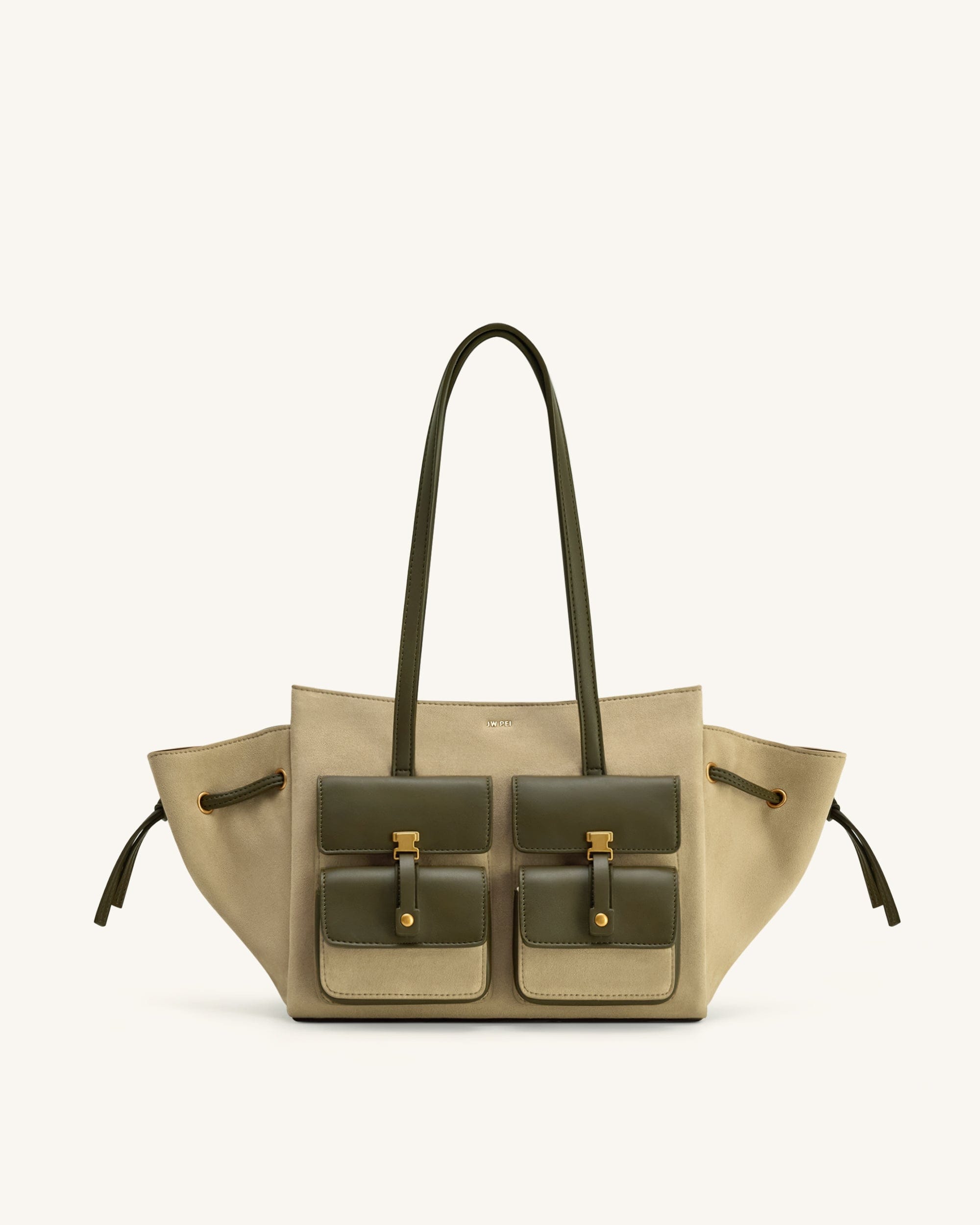 JW PEI Linda Faux Suede Tote Bag Green