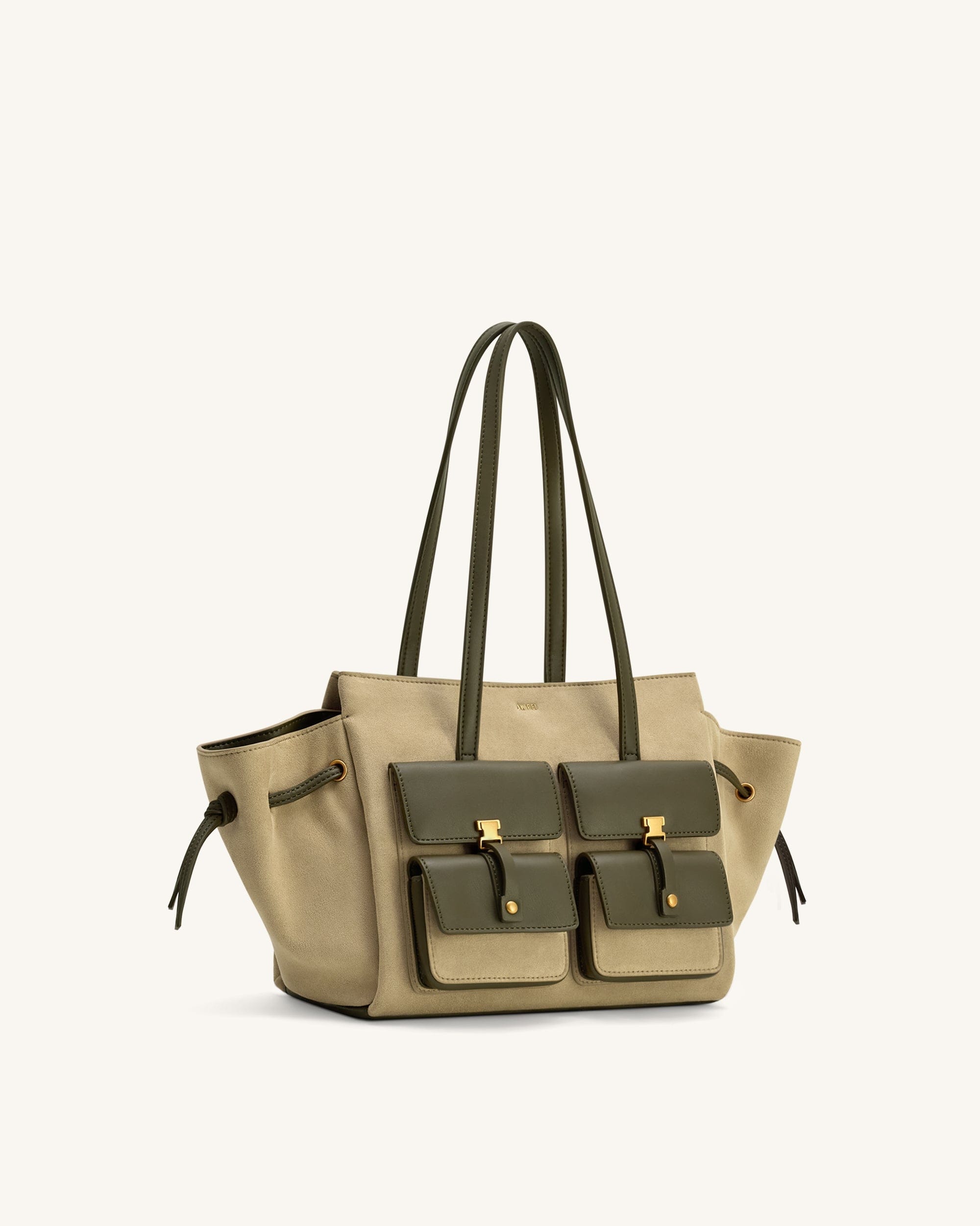JW PEI Linda Faux Suede Tote Bag Green