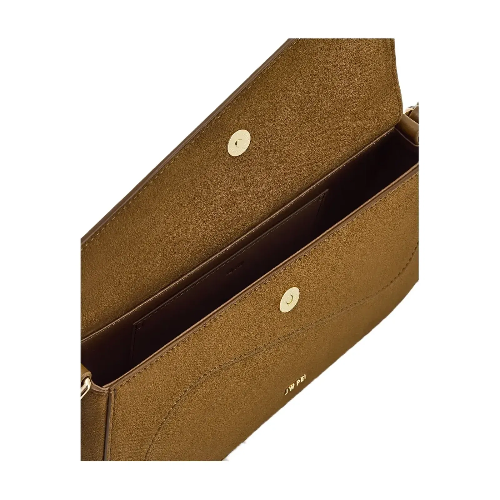 JW PEI Addisyn Faux Suede Panel Shoulder Bag Olive
