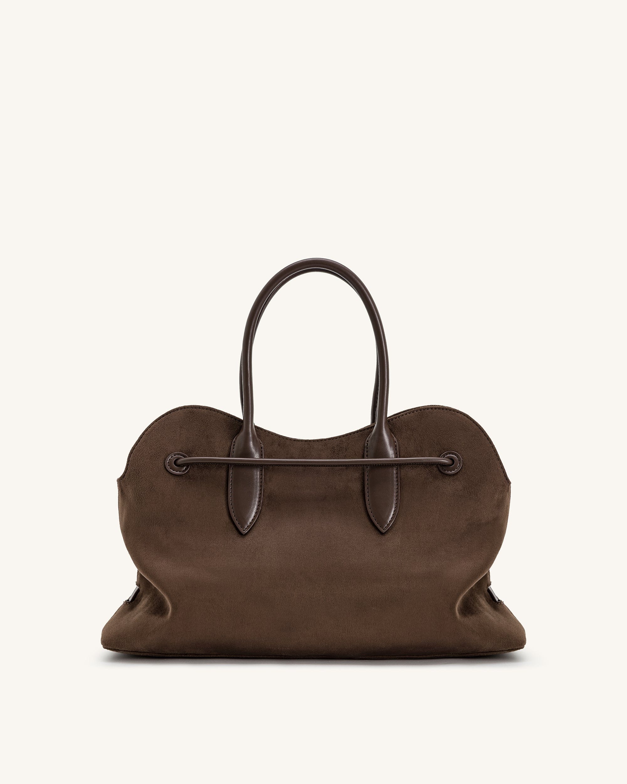 JW PEI Adele Metal Rope Knot Tote Bag Mocha Brown