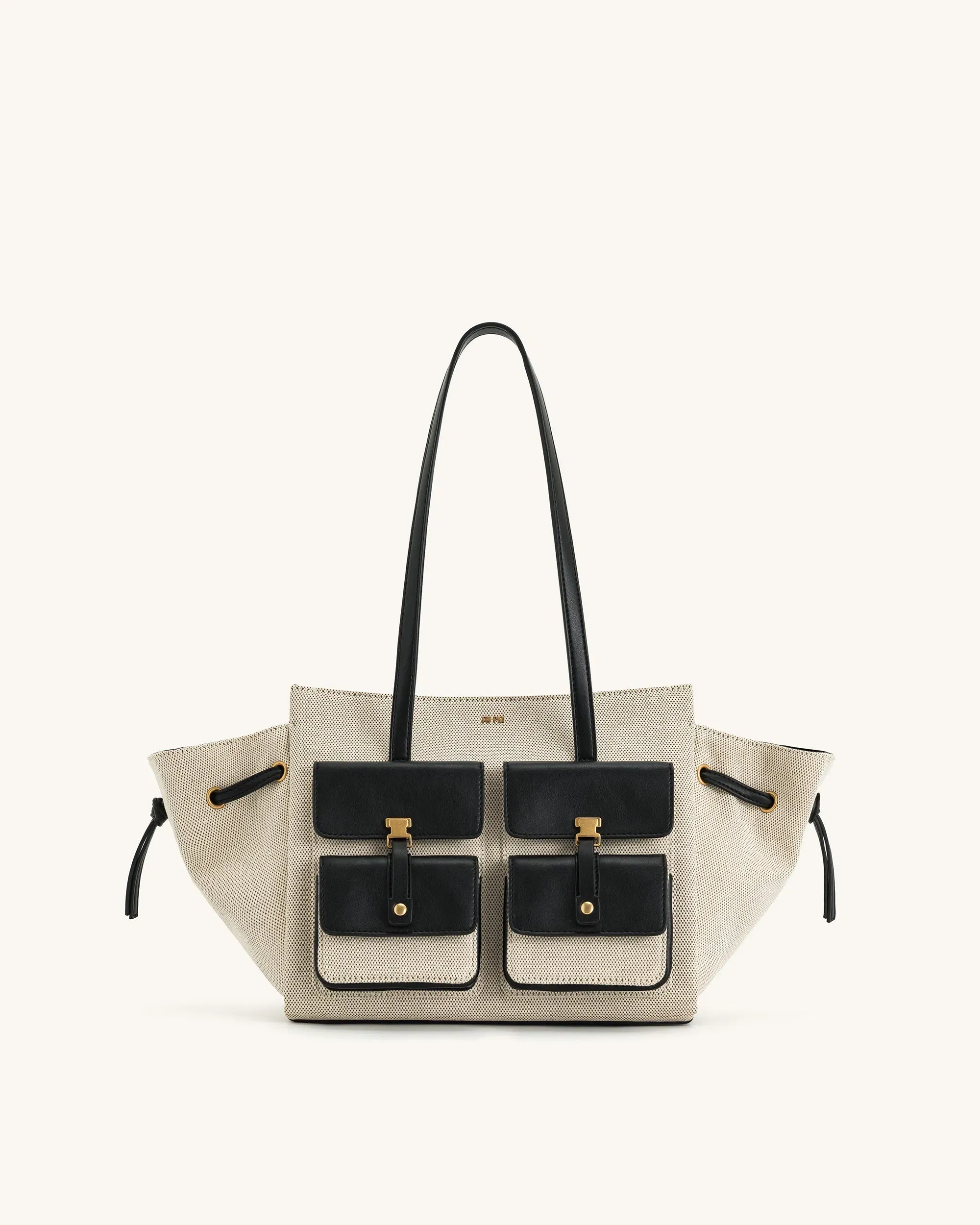 JW PEI Linda Tote Bag Black Canvas