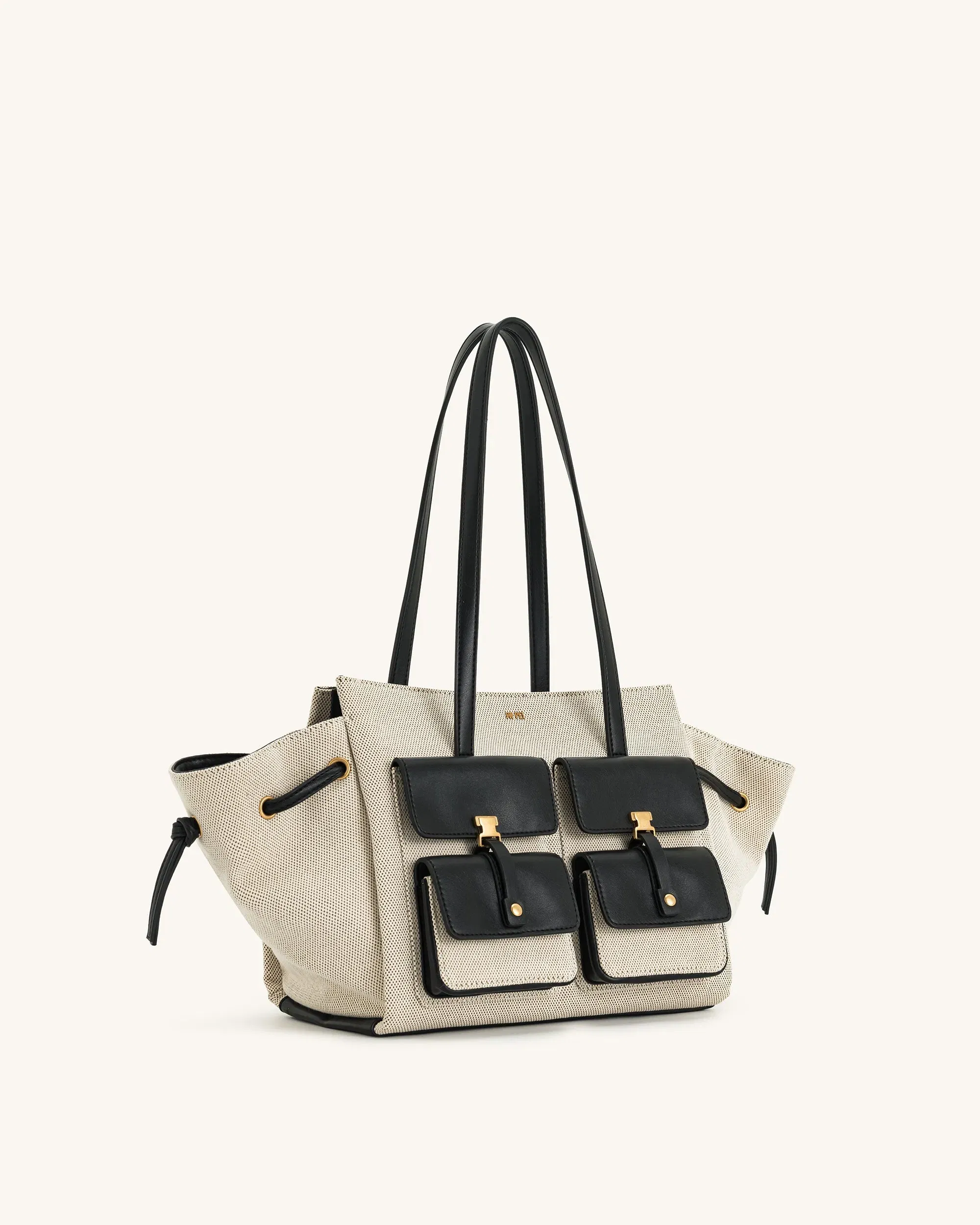 JW PEI Linda Tote Bag Black Canvas