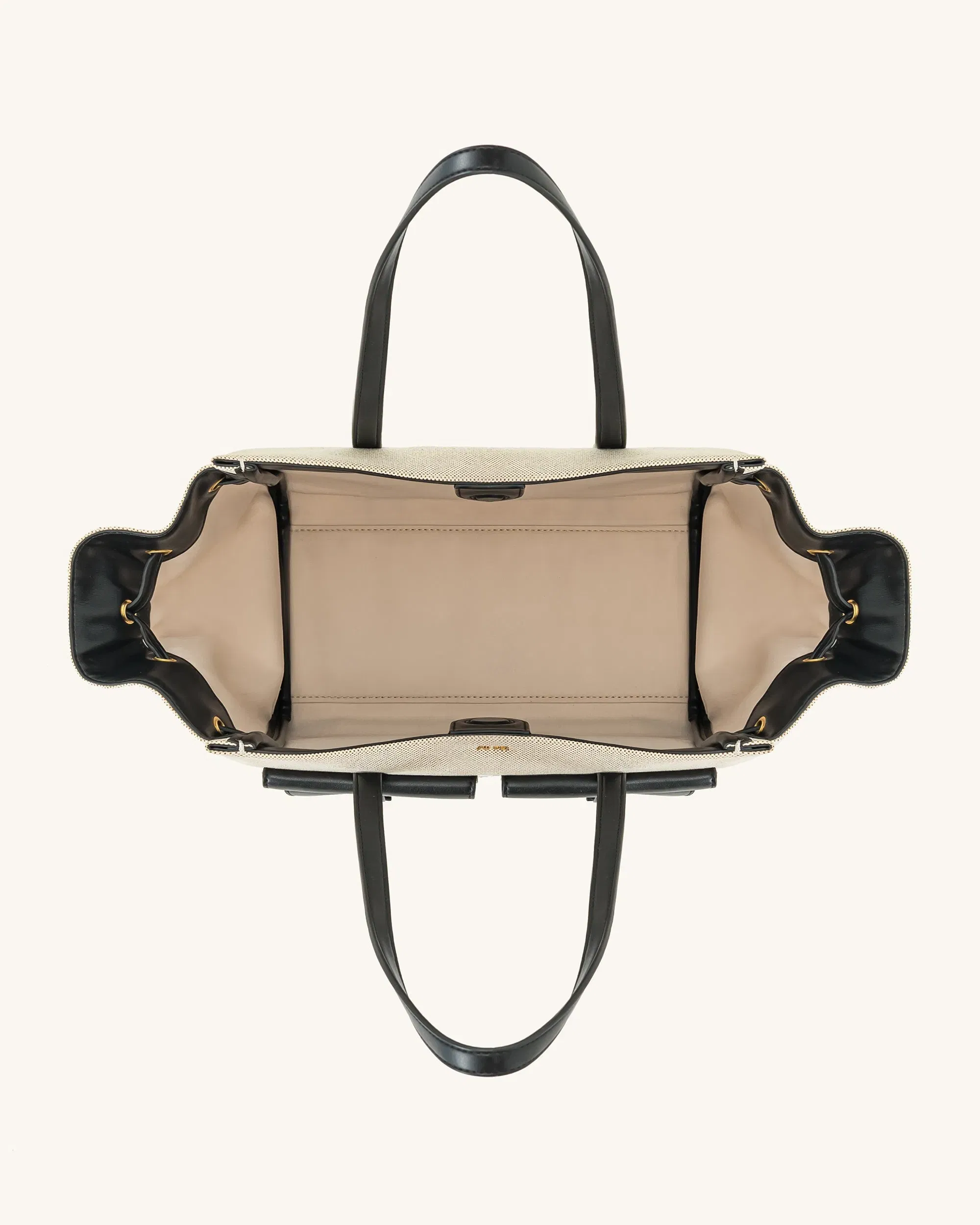 JW PEI Linda Tote Bag Black Canvas
