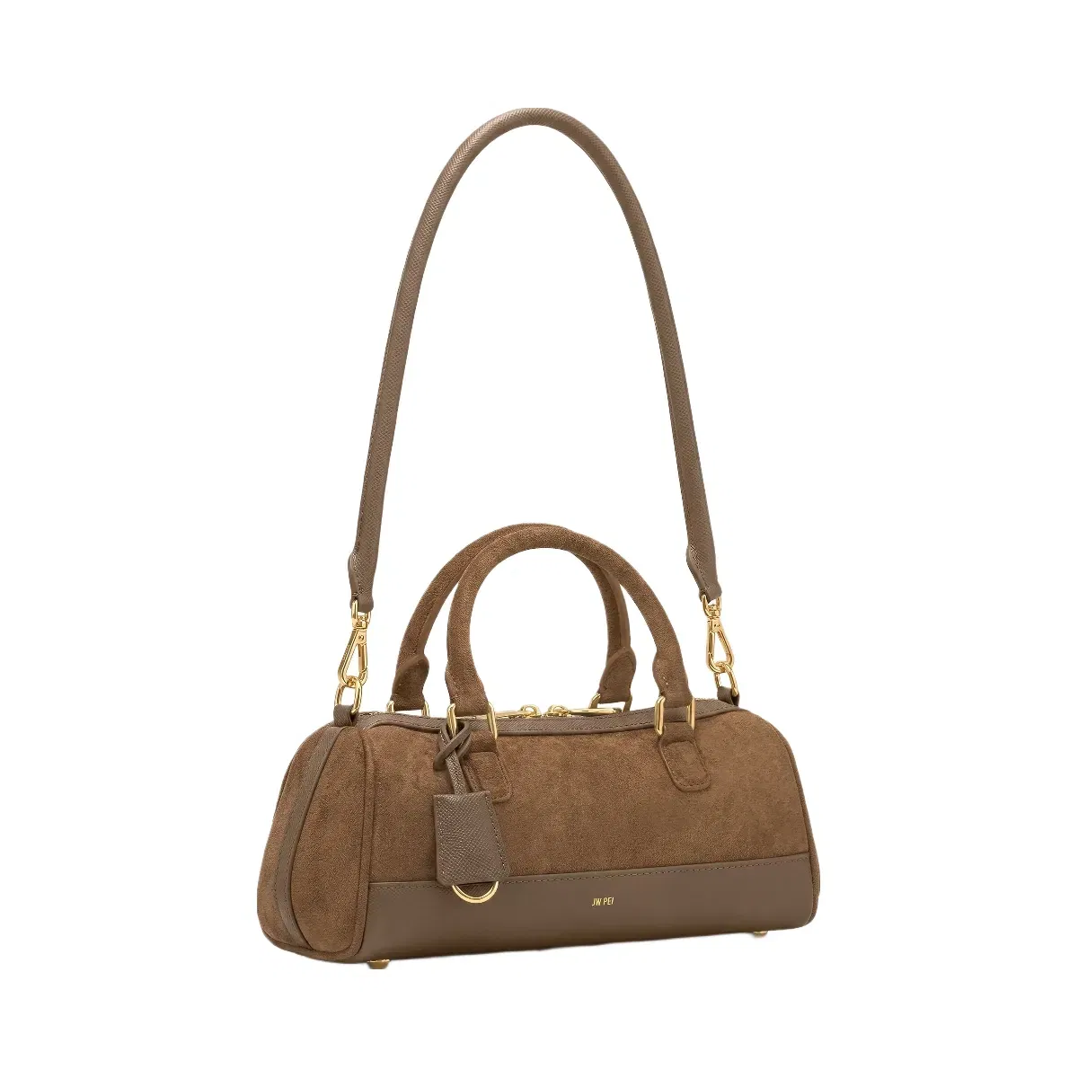 JW PEI Josie Barrel Shoulder Bag Brown