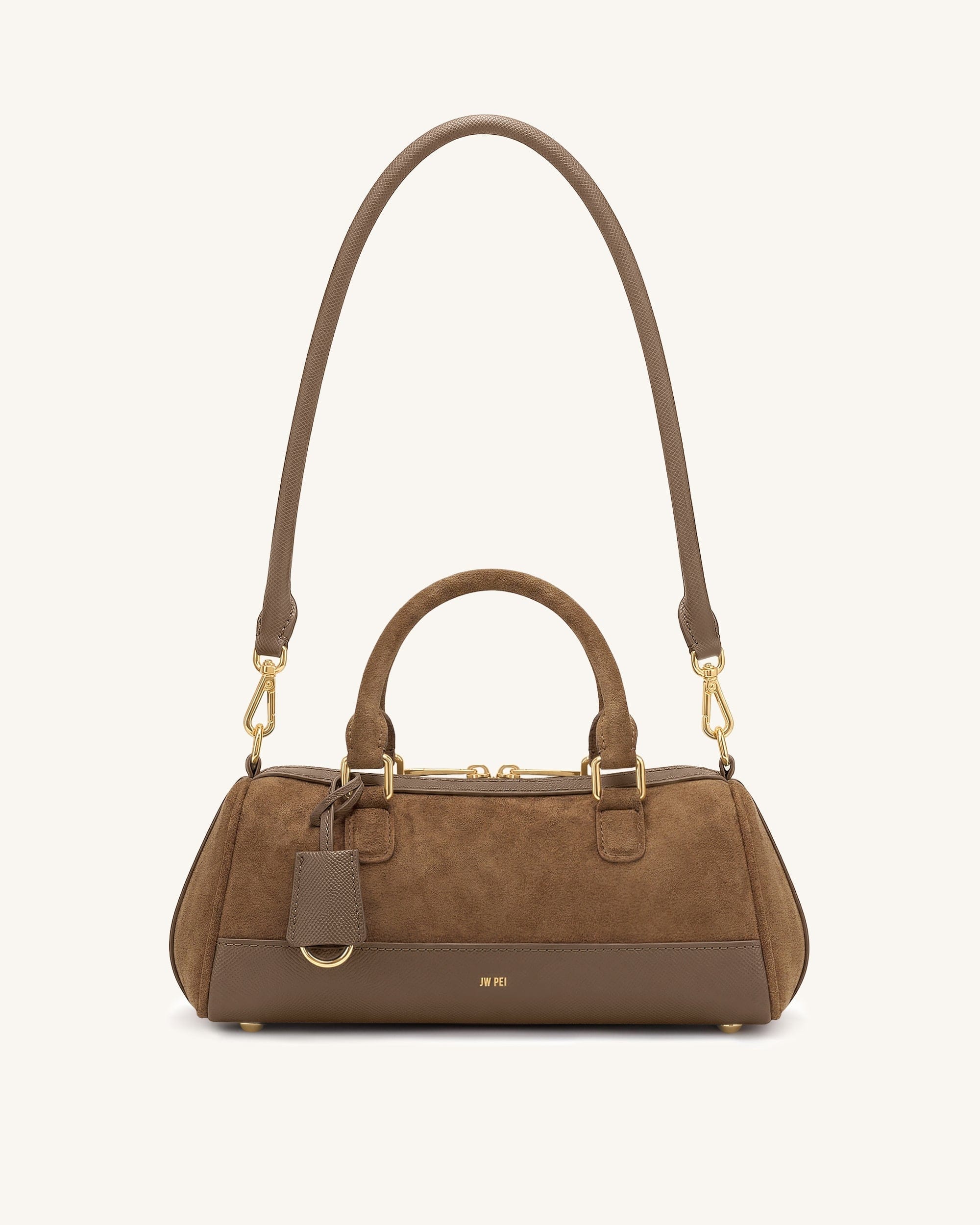 JW PEI Josie Barrel Shoulder Bag Brown