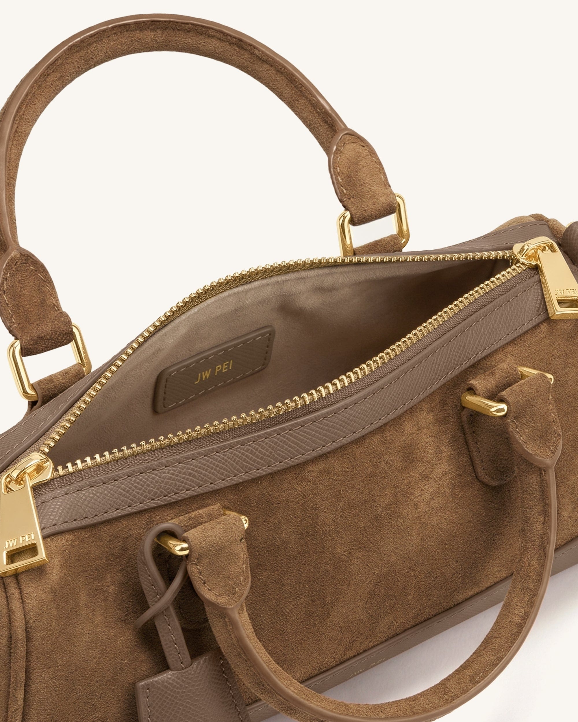 JW PEI Josie Barrel Shoulder Bag Brown