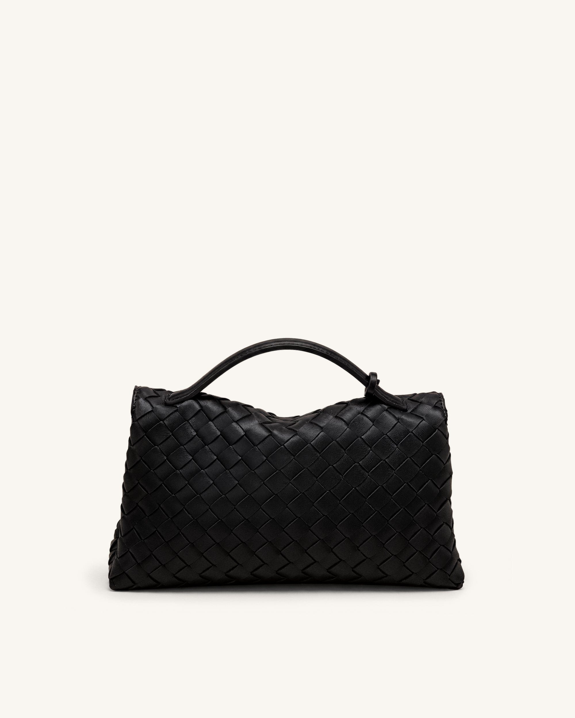 JW PEI Celeste Woven Envelope Bag Black