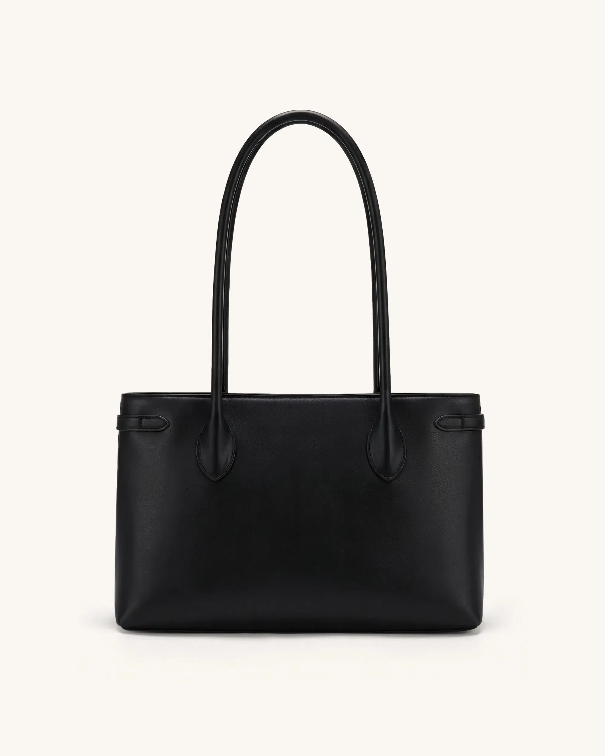JW PEI Camille Buckle Strap Tote Bag Black