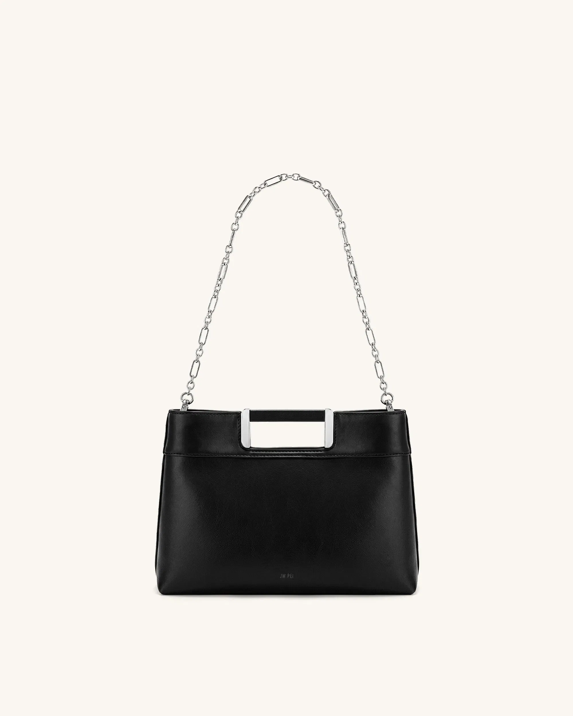 JW PEI Elodie Chain Handle Top Handle Bag Black