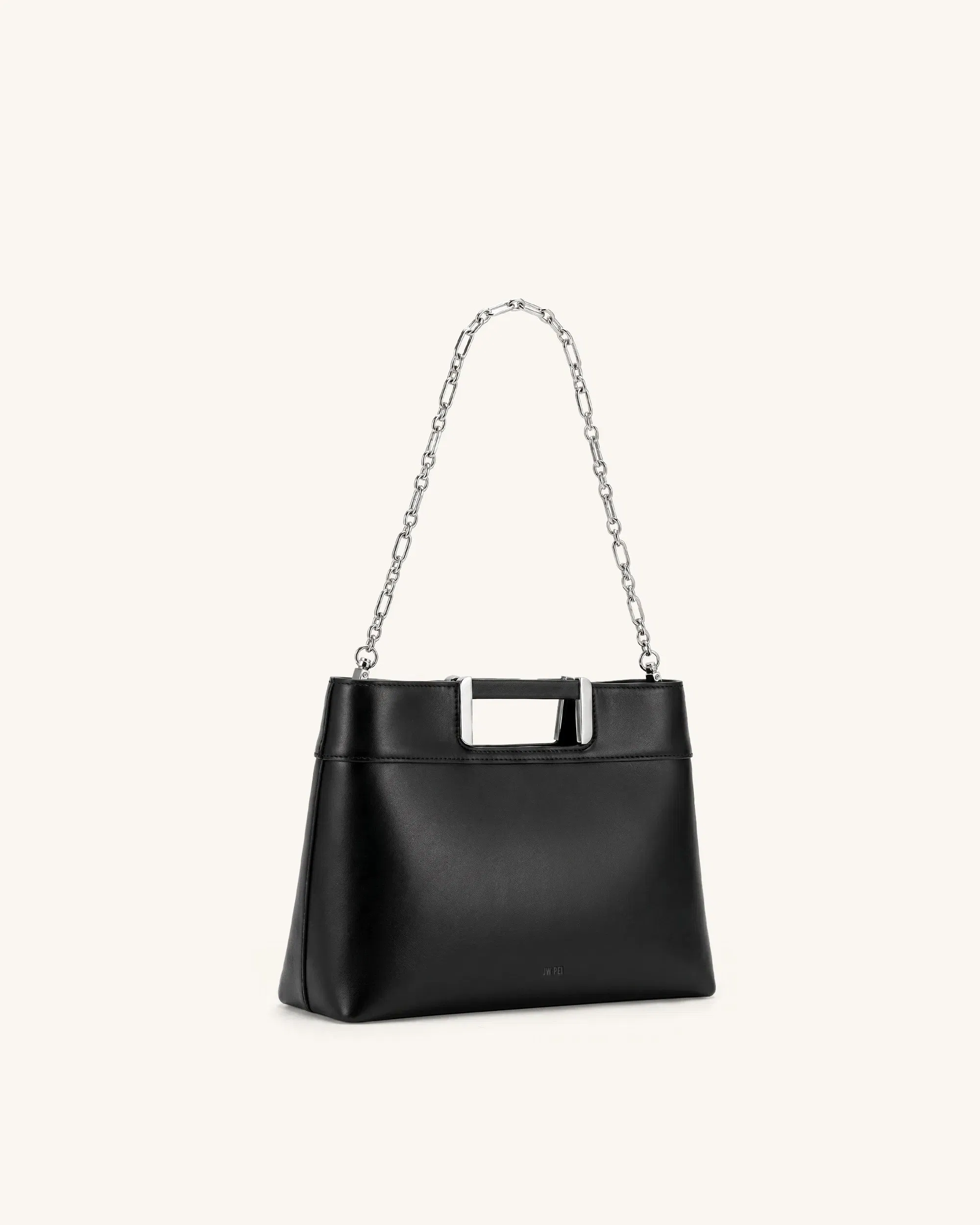 JW PEI Elodie Chain Handle Top Handle Bag Black