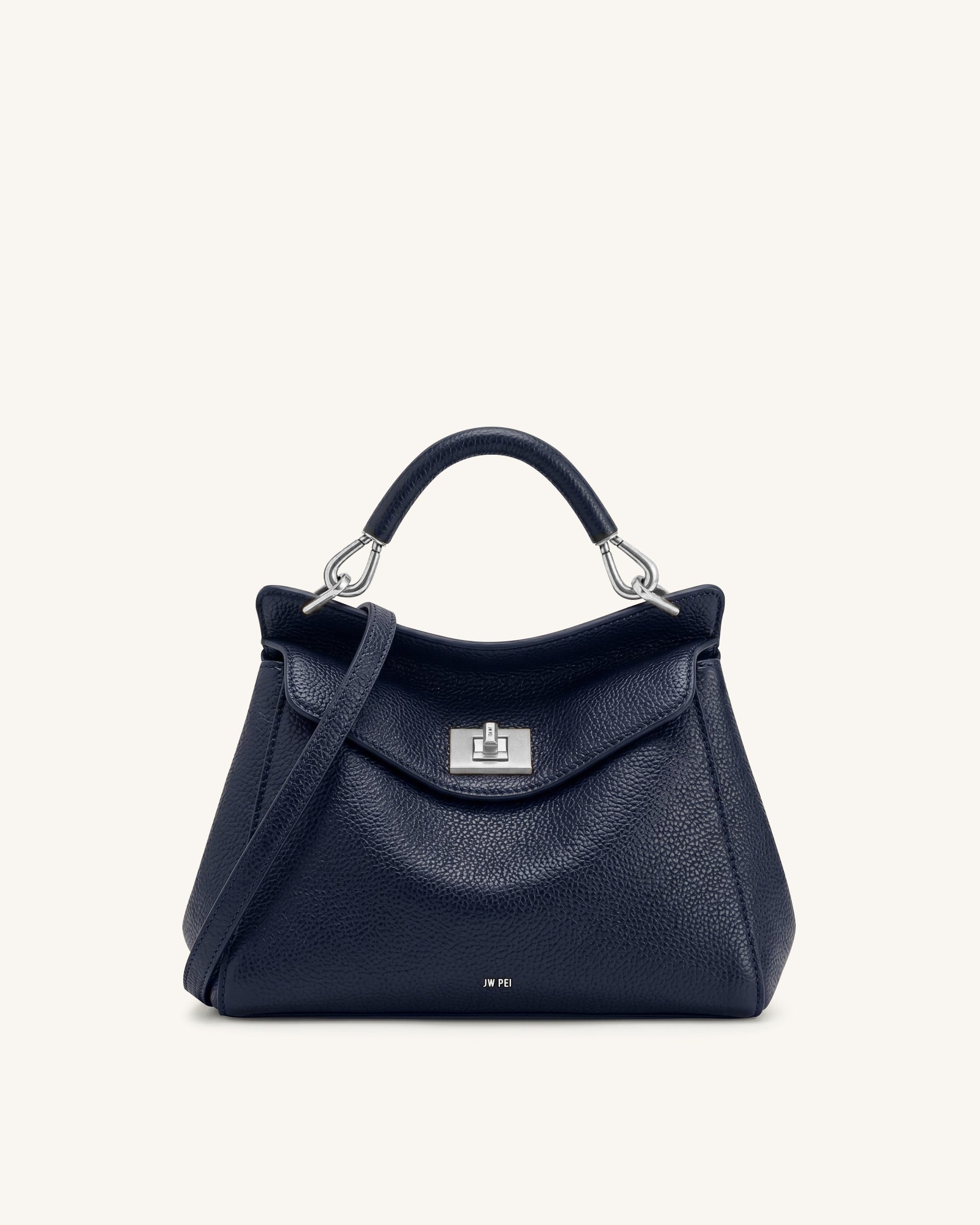 JW PEI Lucia Classic Top Handle Bag Navy Blue