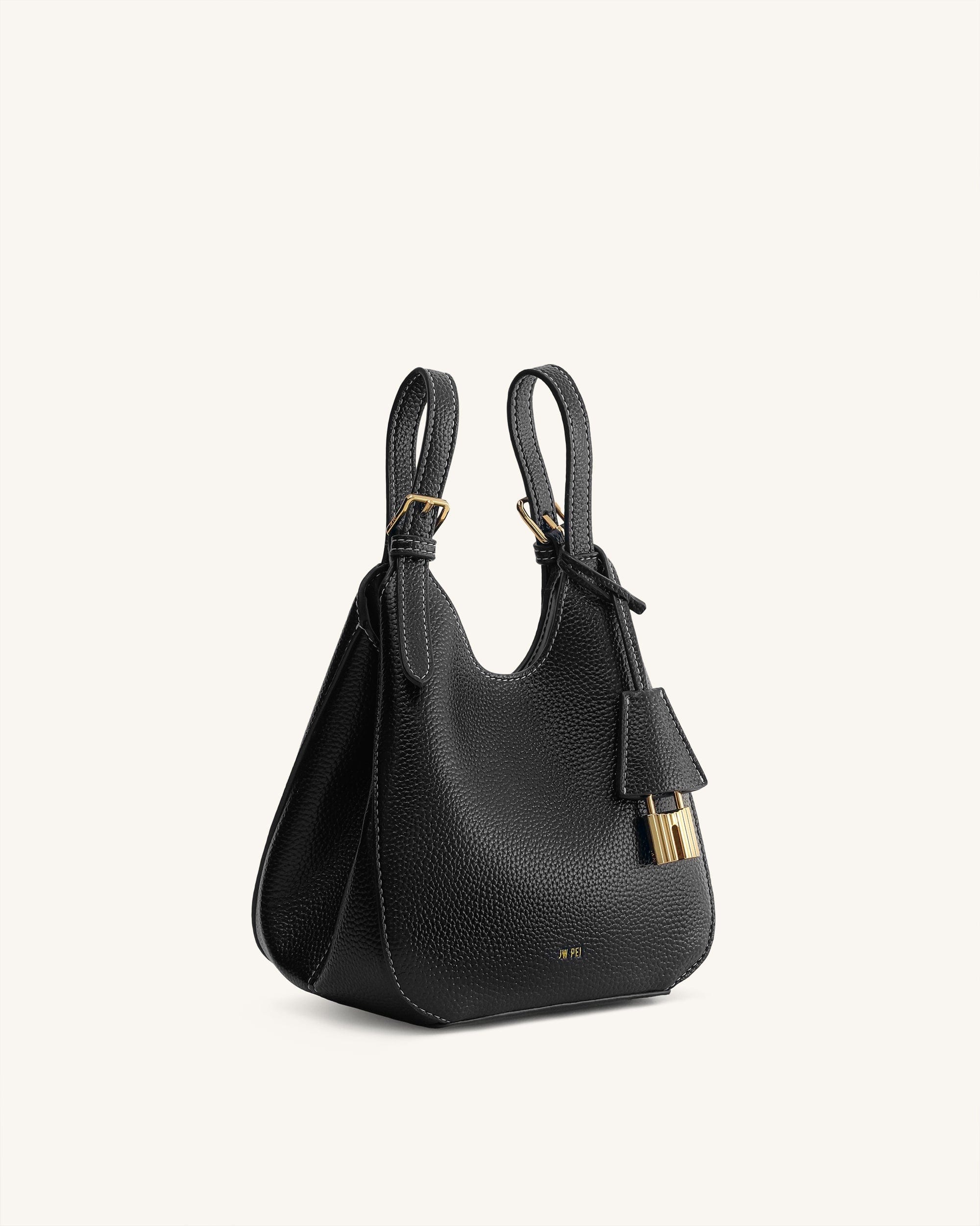 JW PEI Ines Padlock Tote Bag Black