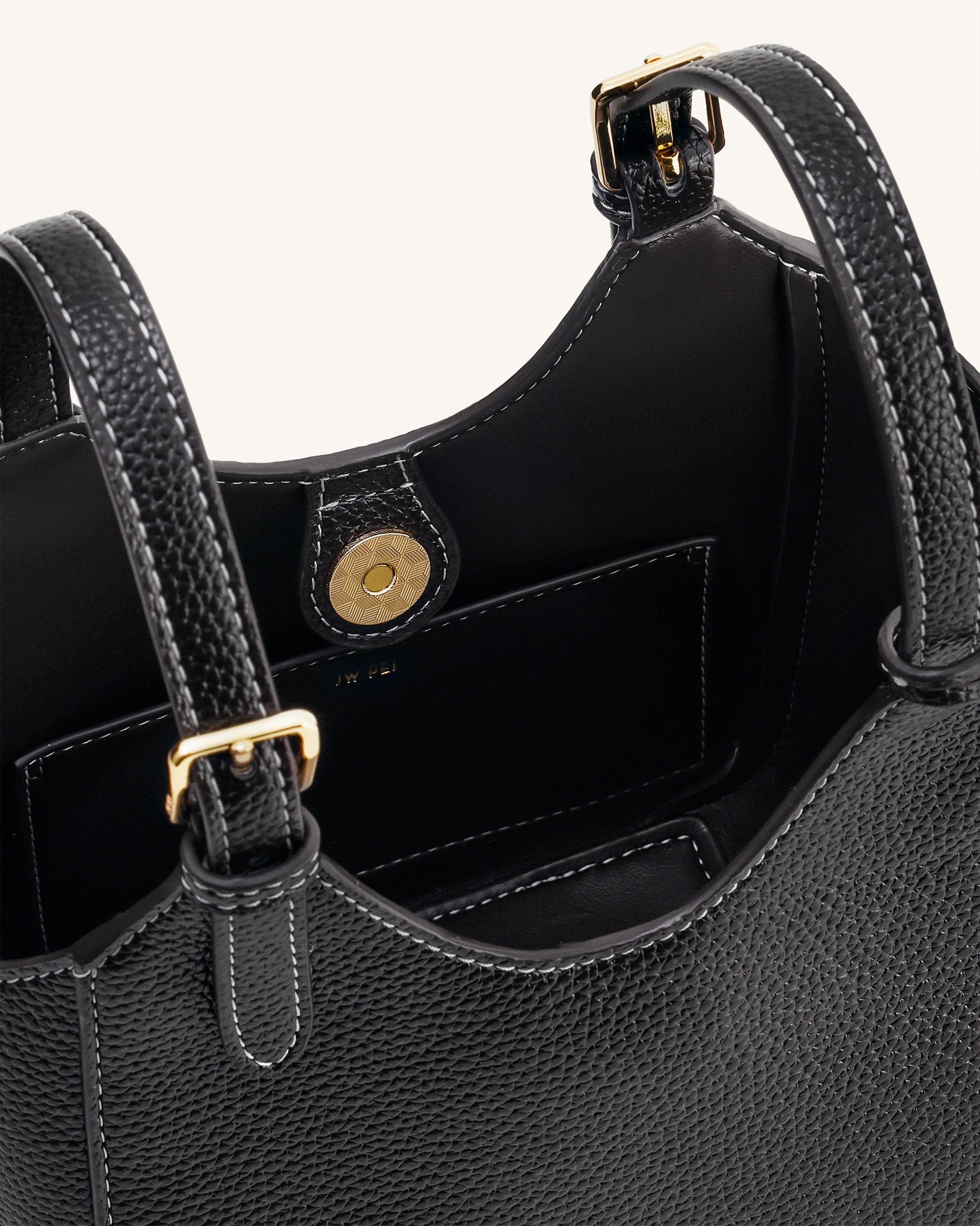 JW PEI Ines Padlock Tote Bag Black