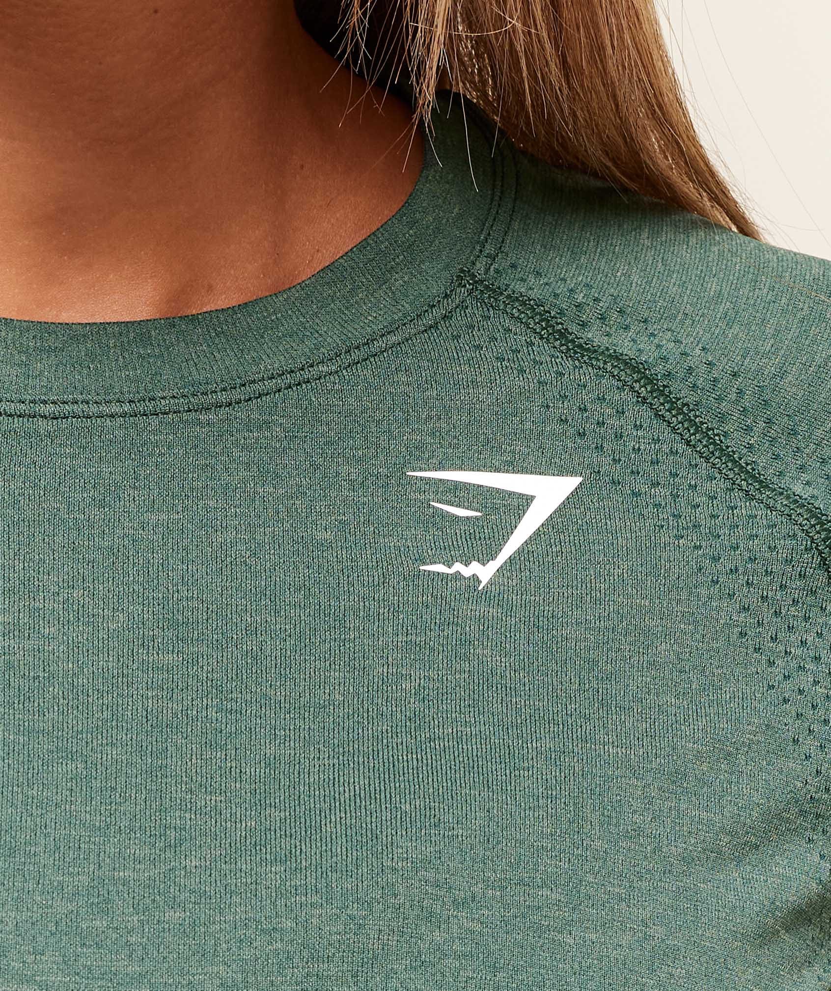 Gymshark Vital Light T-Shirt - Obsidian Green Marl