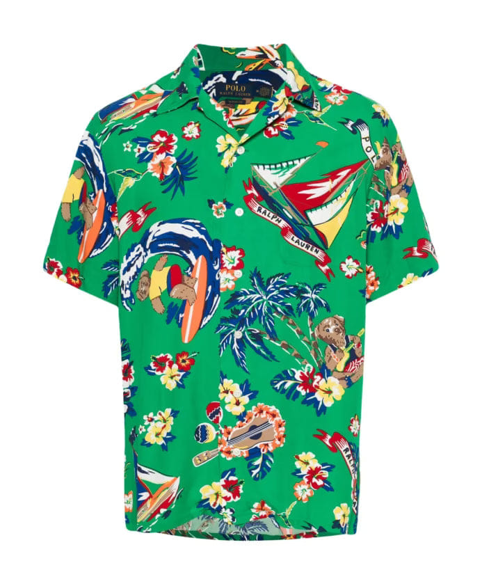 Polo Ralph Lauren Surfer Bear Logo Short Sleeve Shirt
