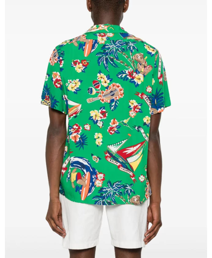 Polo Ralph Lauren Surfer Bear Logo Short Sleeve Shirt