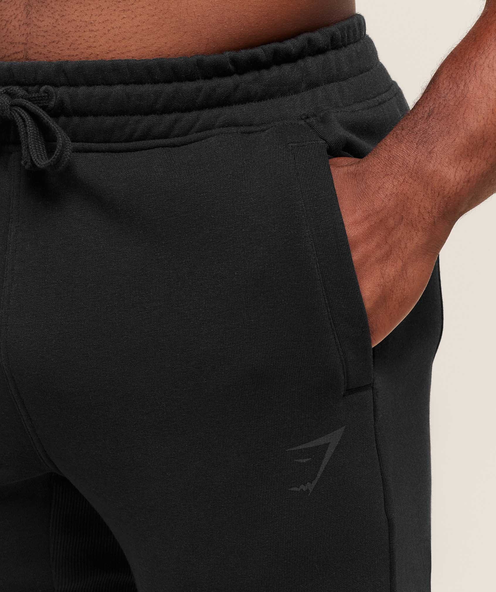 Gymshark Power Wordmark Jogger - Black/Asphalt Grey