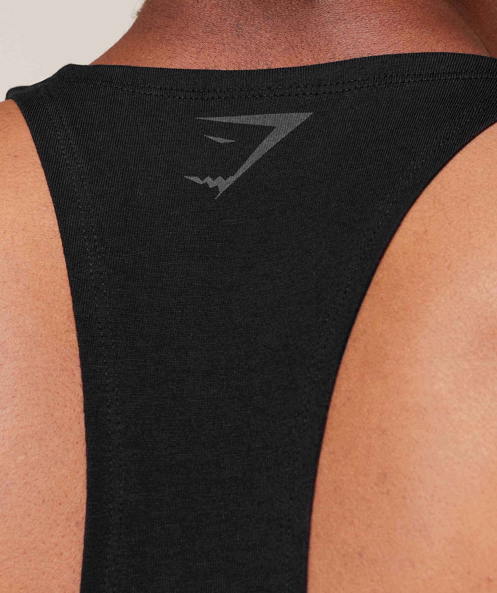 Gymshark Power Stringer - Black/Asphalt Grey