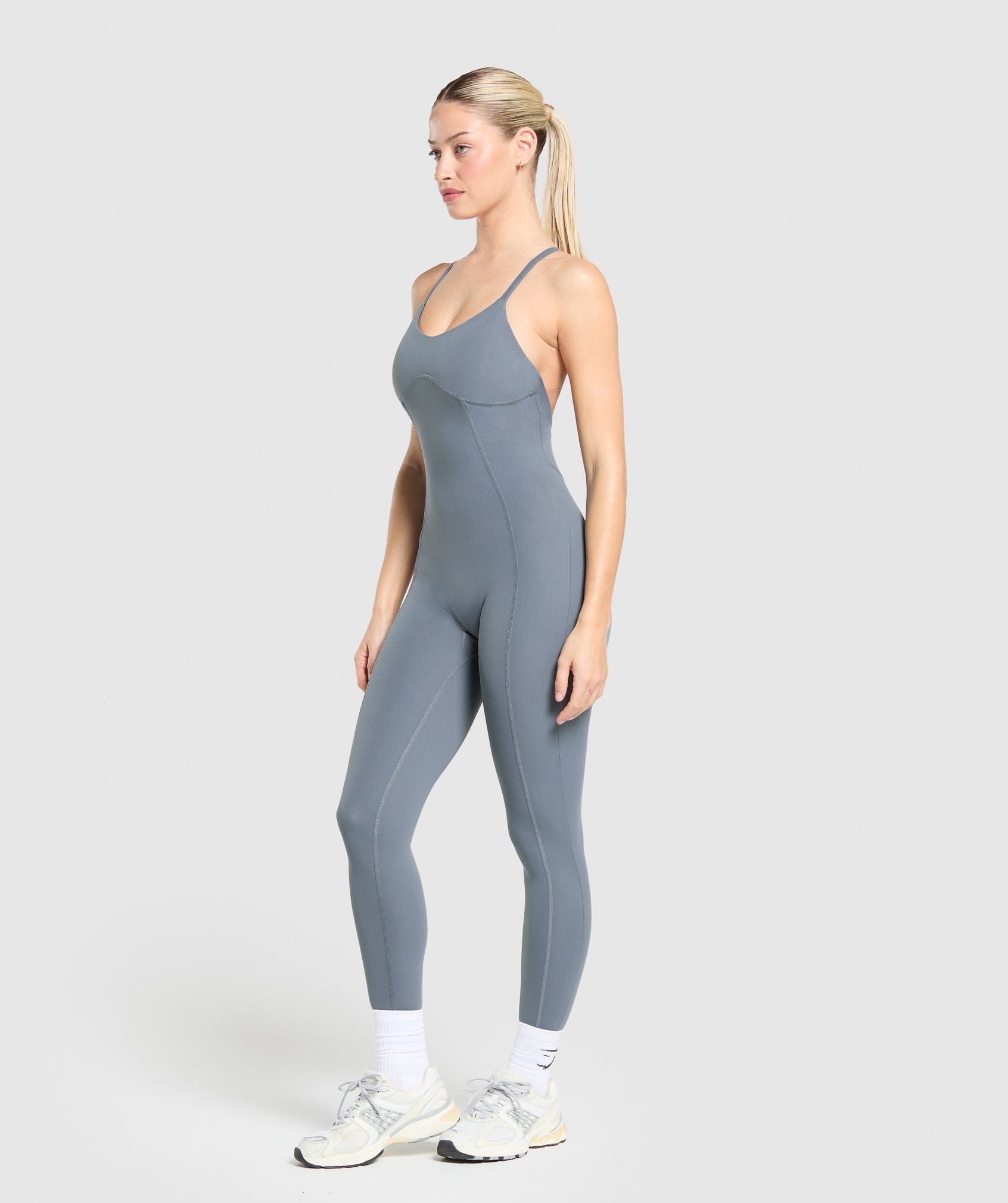 Gymshark Strappy All In One - Iron Blue