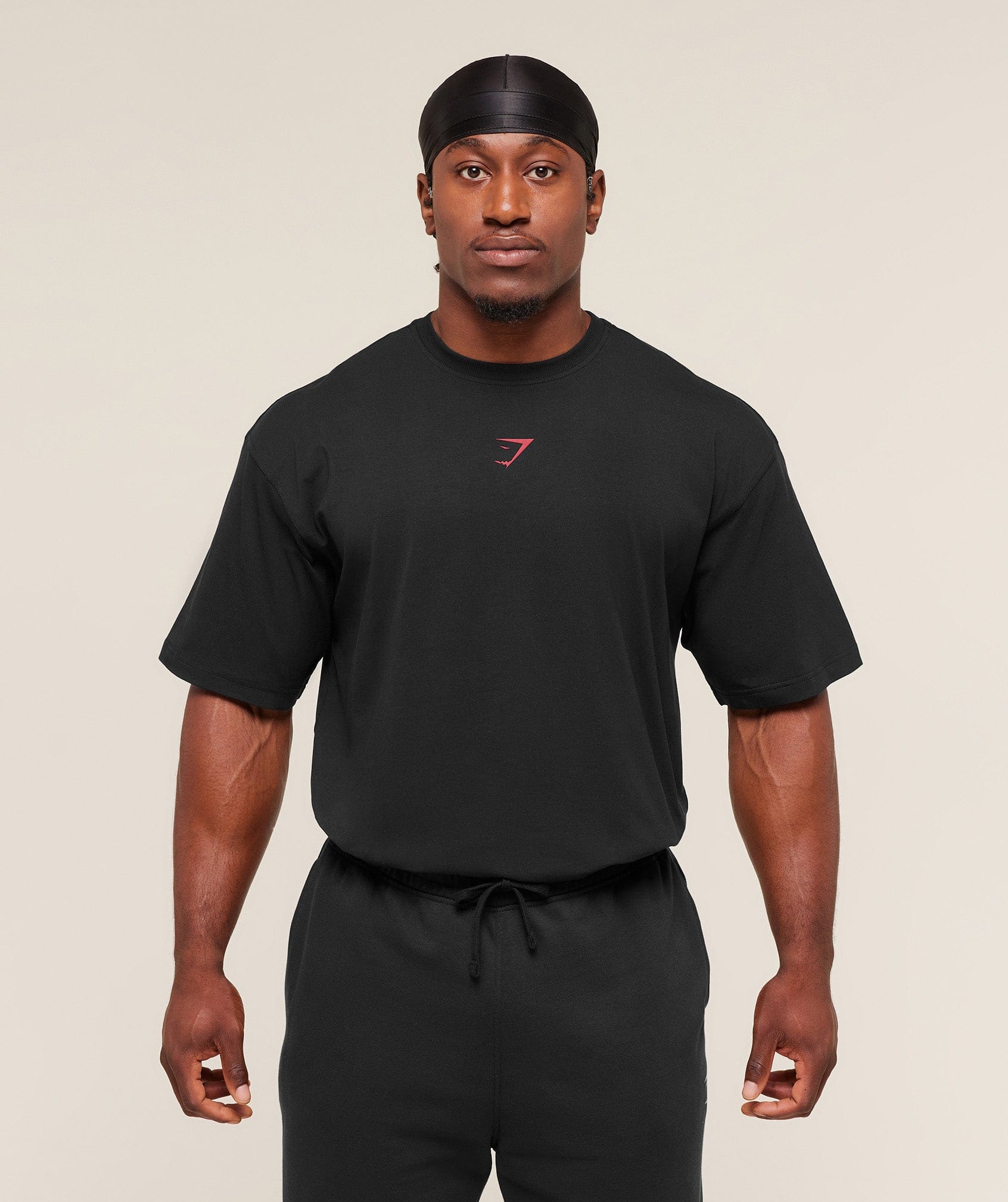 Gymshark Power T-Shirt - Black/Conditioning Red