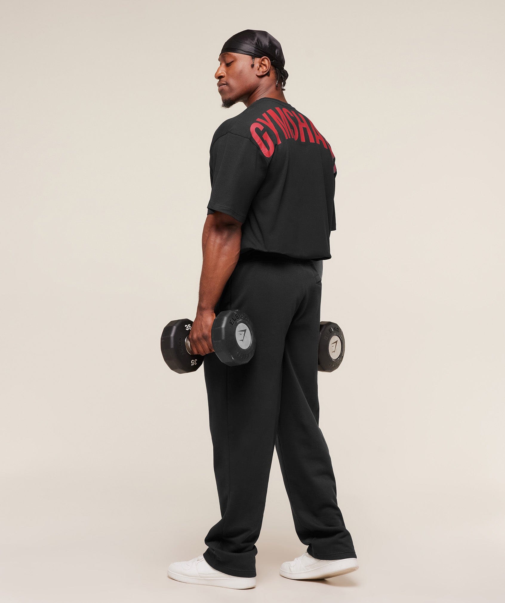 Gymshark Power T-Shirt - Black/Conditioning Red