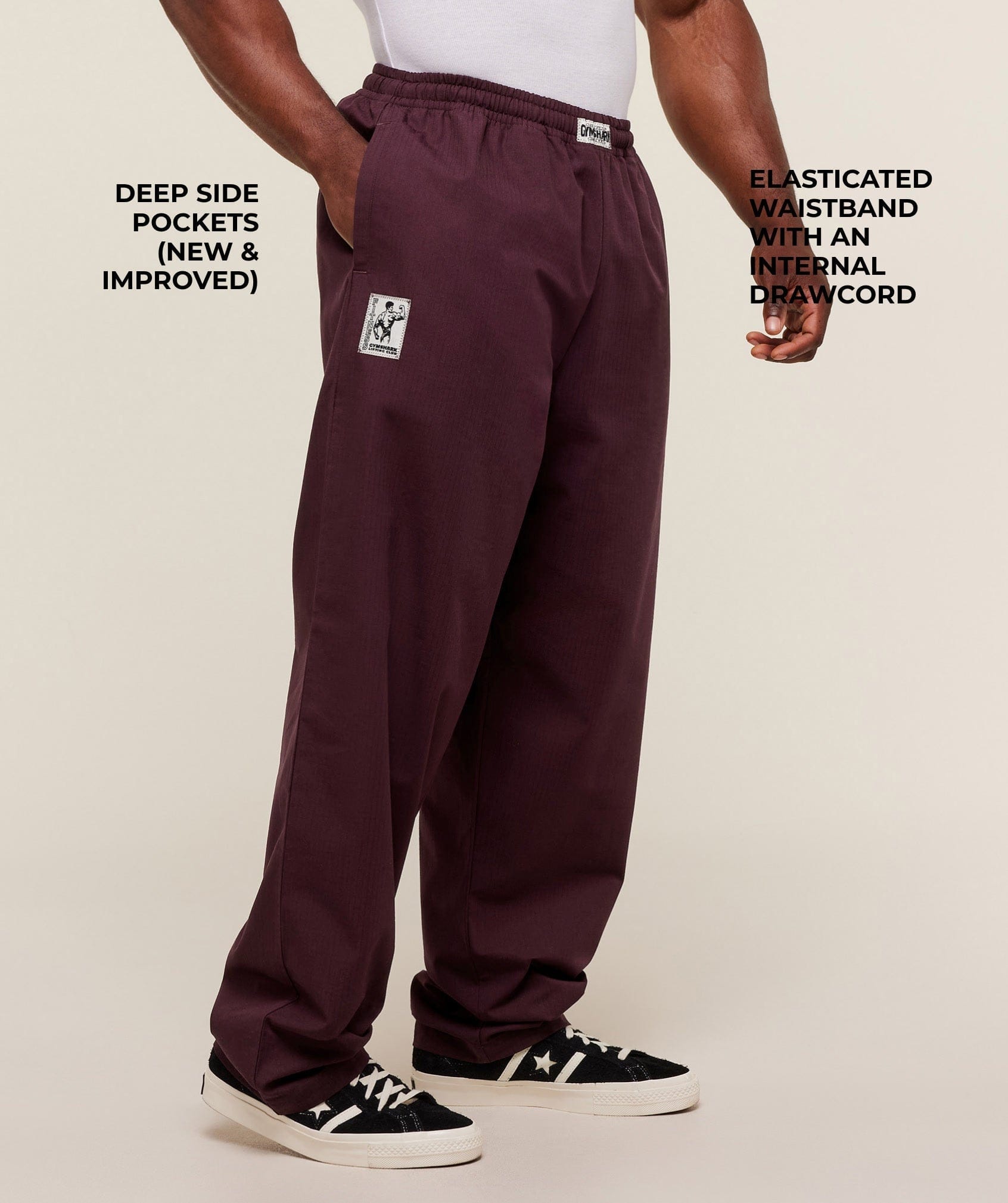 Gymshark Straight Leg Pumper Pants - Cherry Purple