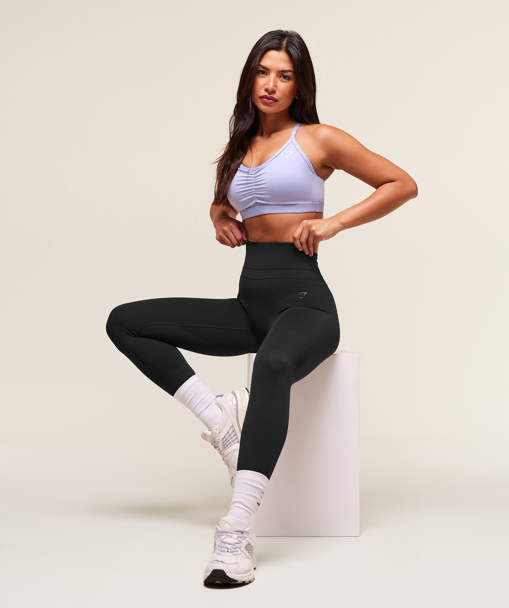 Gymshark Ruched Sports Bra - Peri Blue