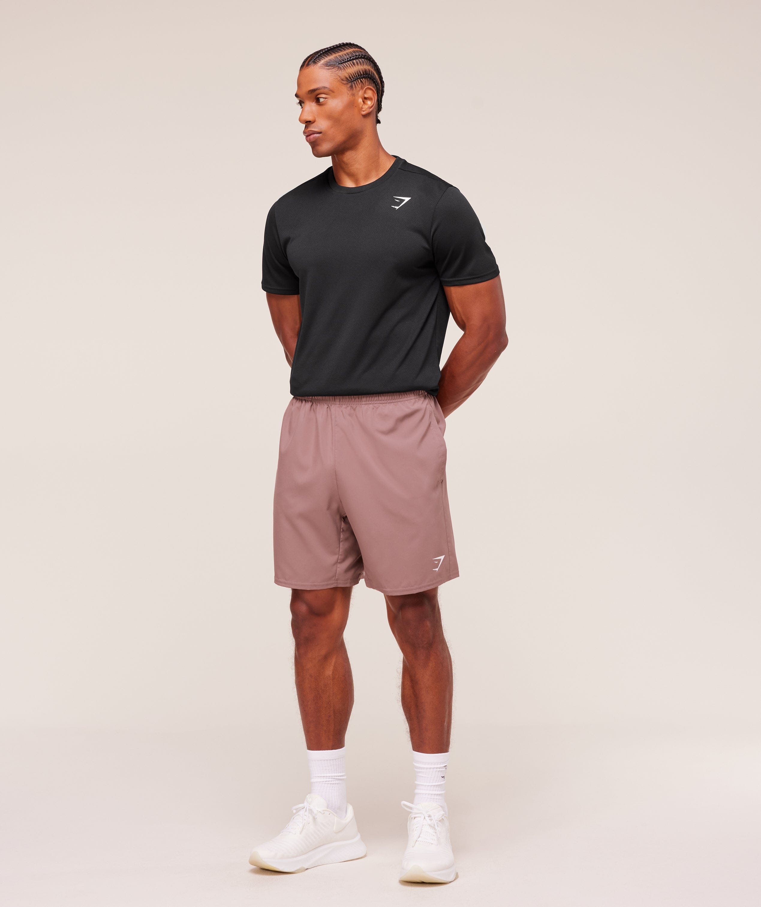 Gymshark Arrival 7" Shorts - Chestnut Pink