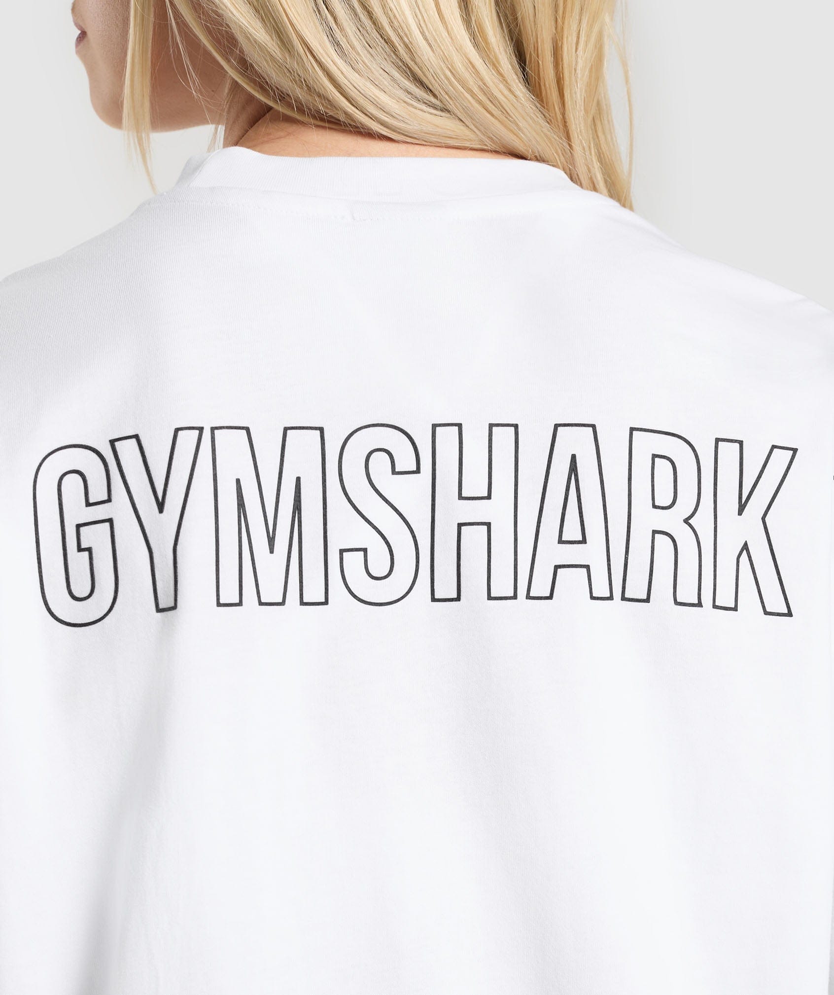 Gymshark Trace Graphic Oversized T-Shirt - White