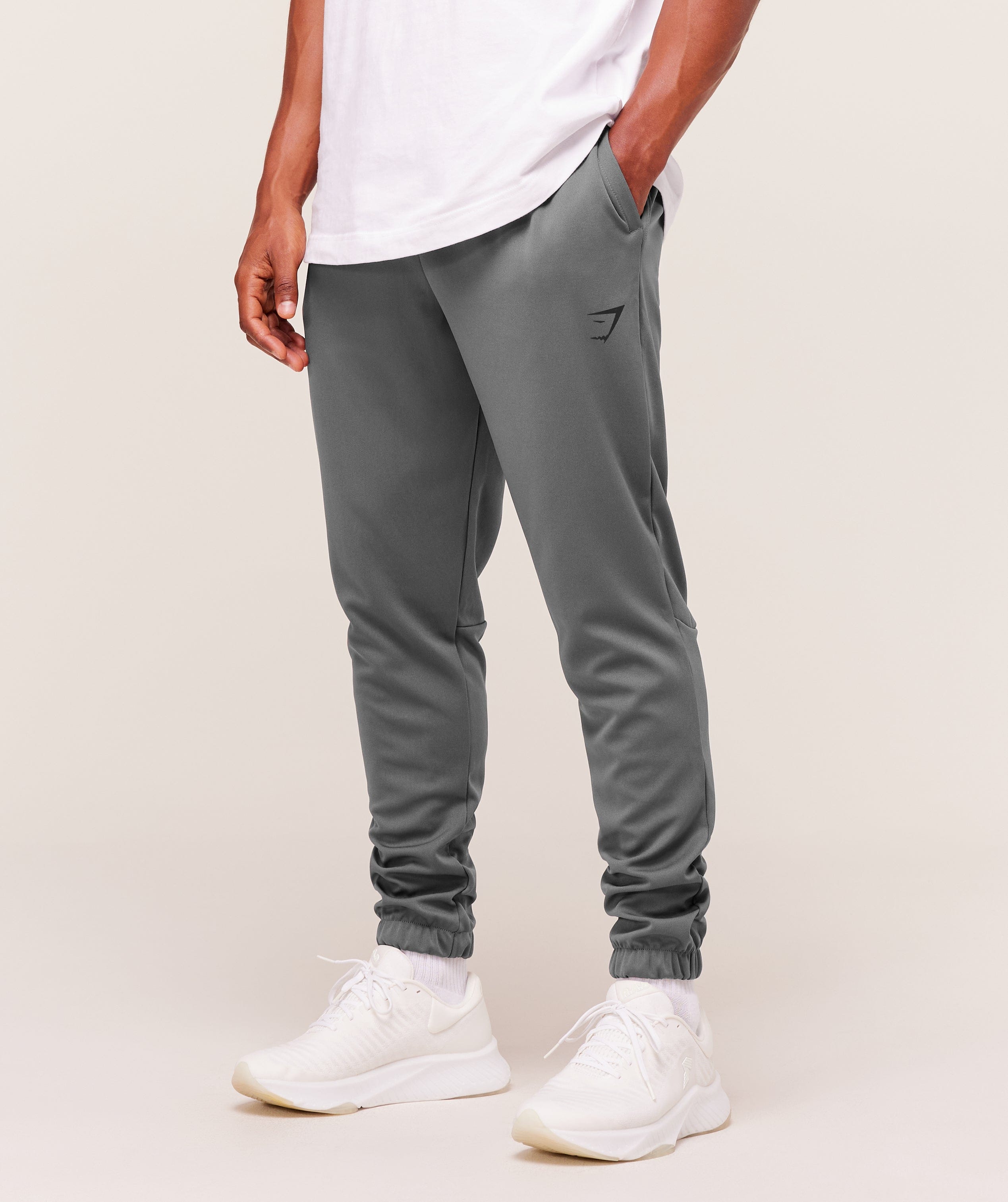 Gymshark Arrival Knit Block Joggers - Dark Grey