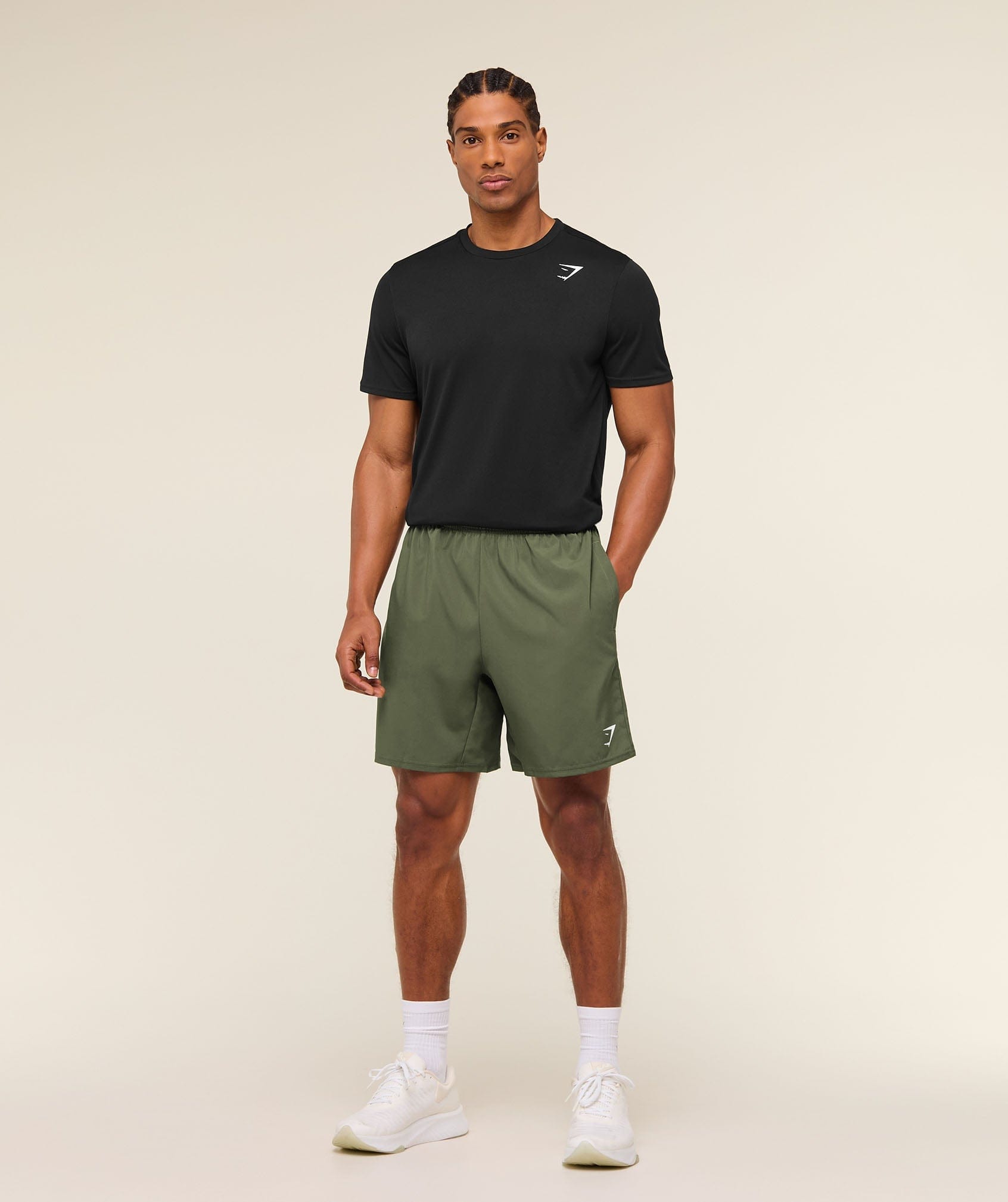 Gymshark Arrival 7" Shorts - Core Olive
