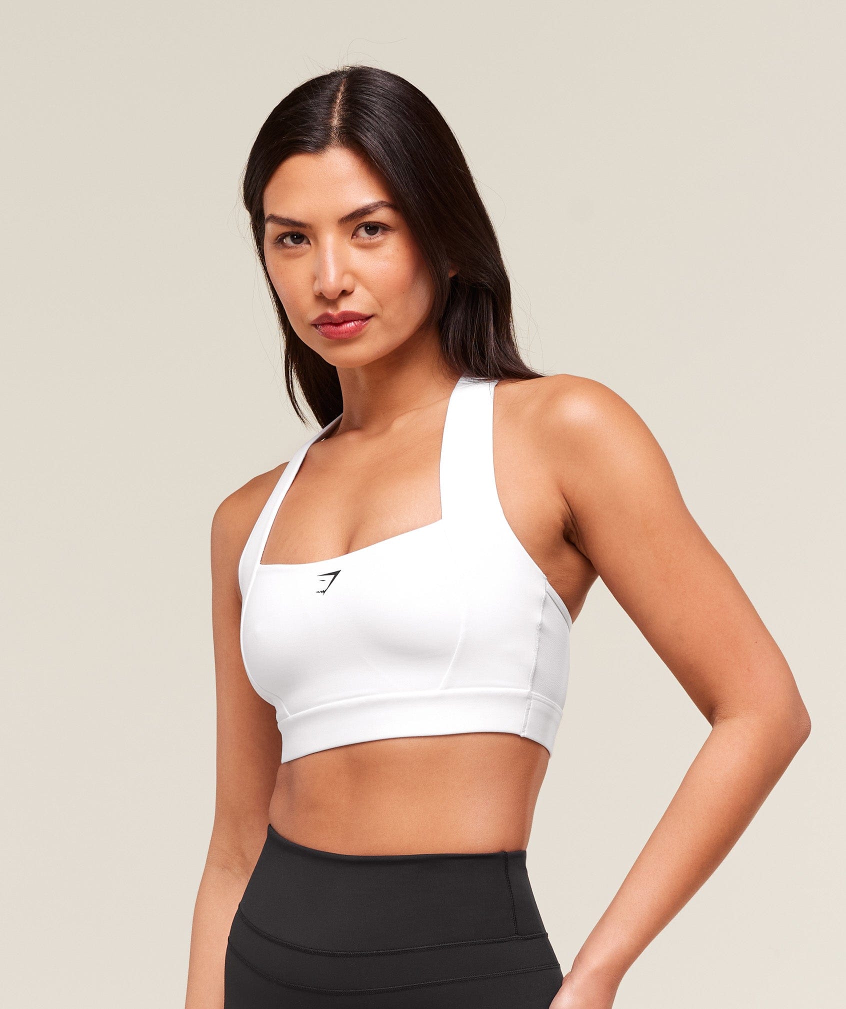 Gymshark Square Neck Sports Bra - White