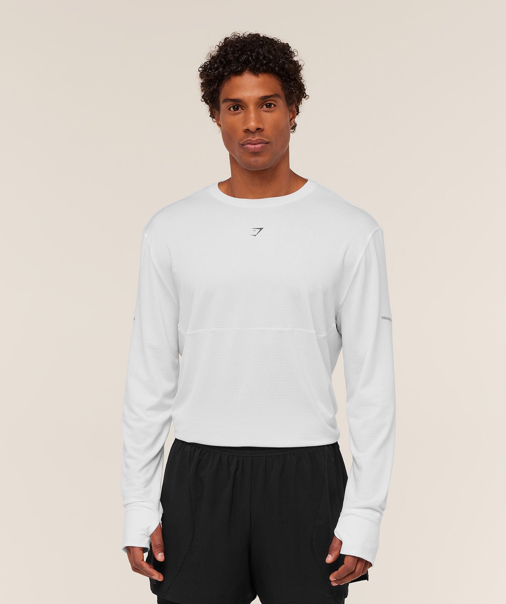 Gymshark Running Long Sleeve T-Shirt - White