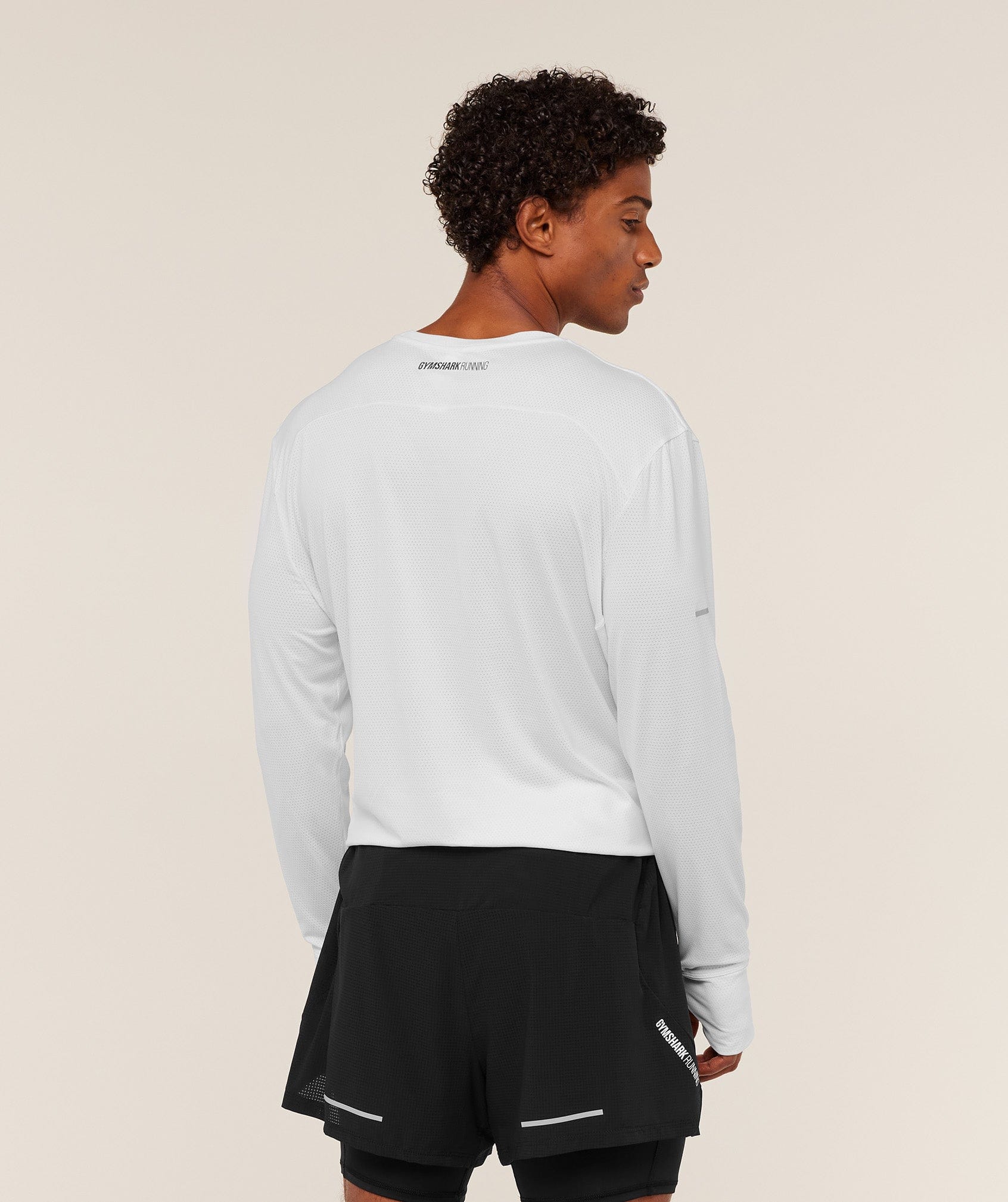 Gymshark Running Long Sleeve T-Shirt - White