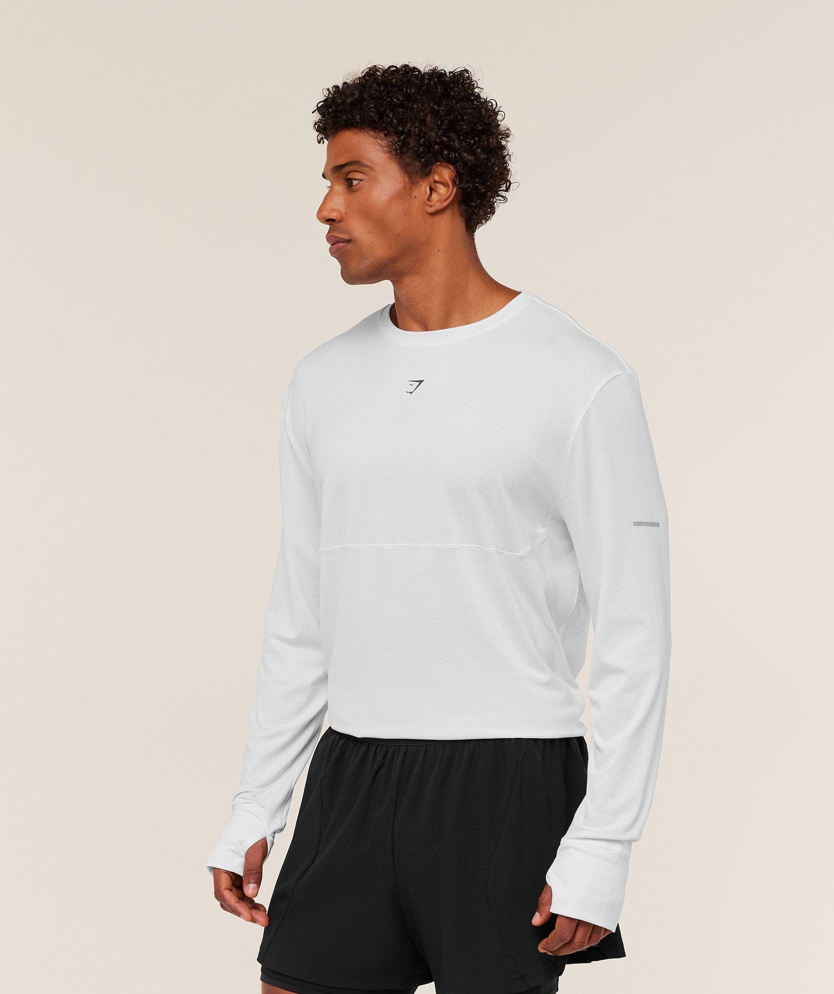 Gymshark Running Long Sleeve T-Shirt - White