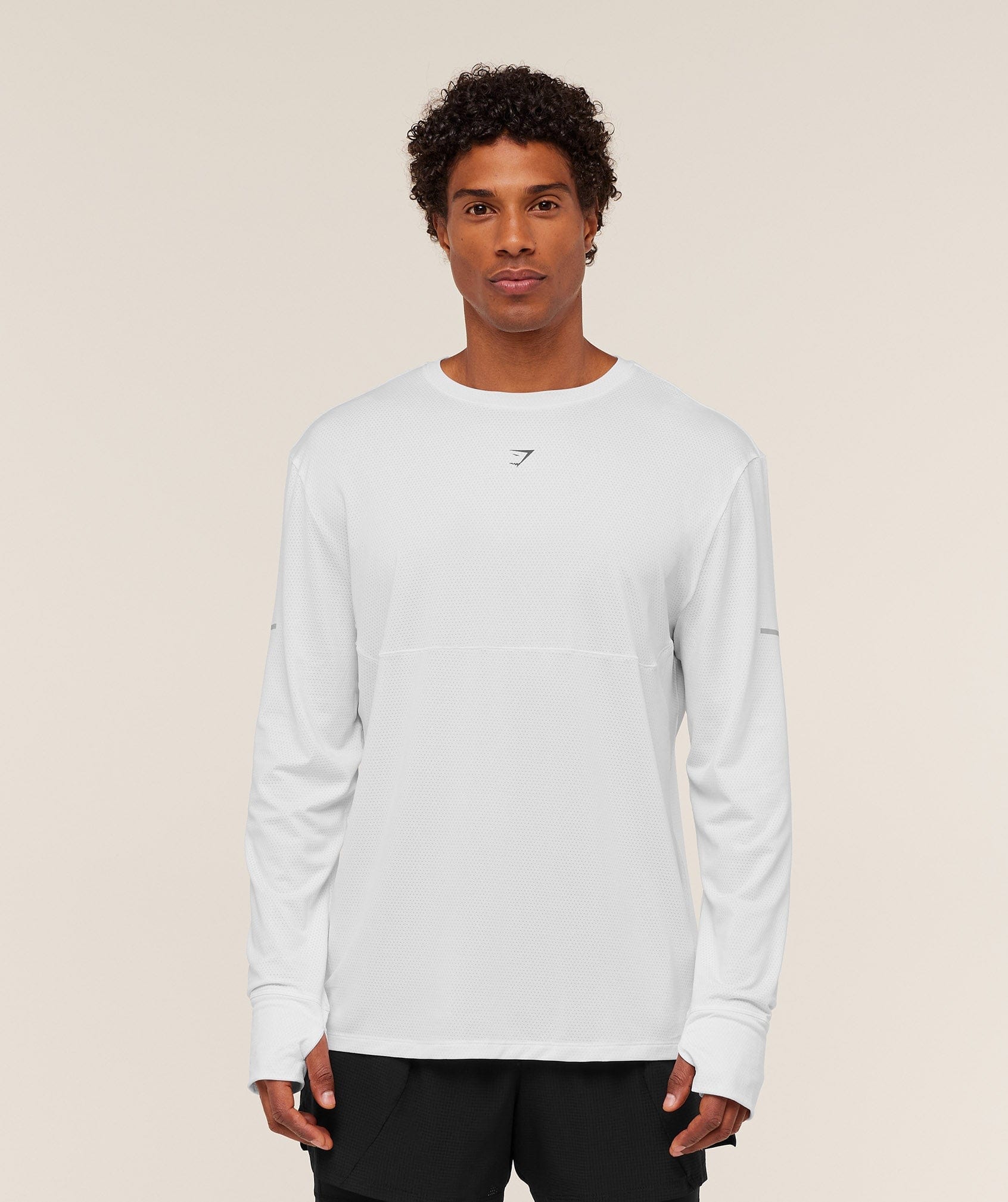 Gymshark Running Long Sleeve T-Shirt - White