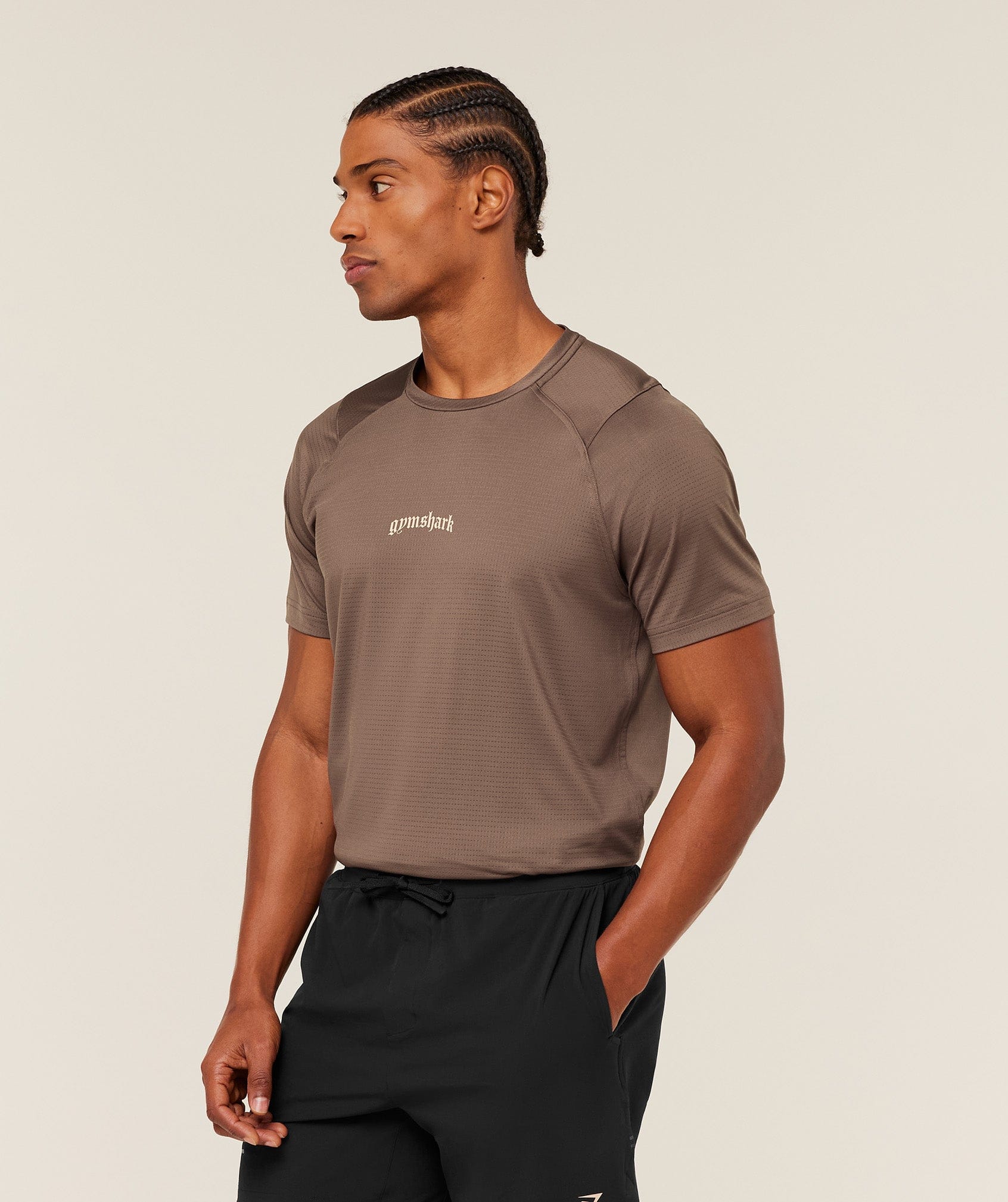 Gymshark Tactical T-Shirt - Soft Brown
