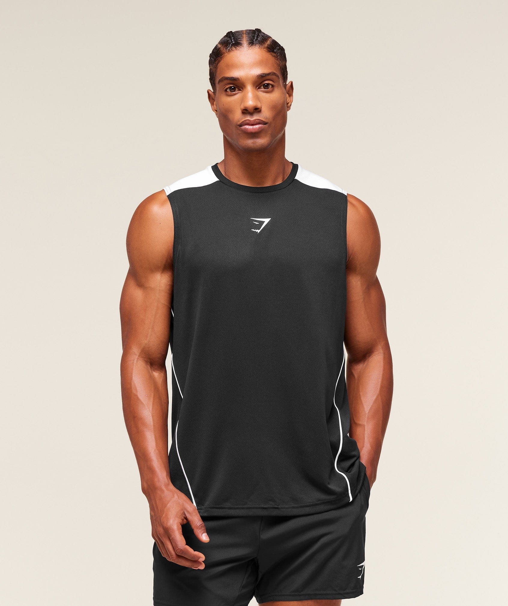 Gymshark Arrival Block Tank - Black