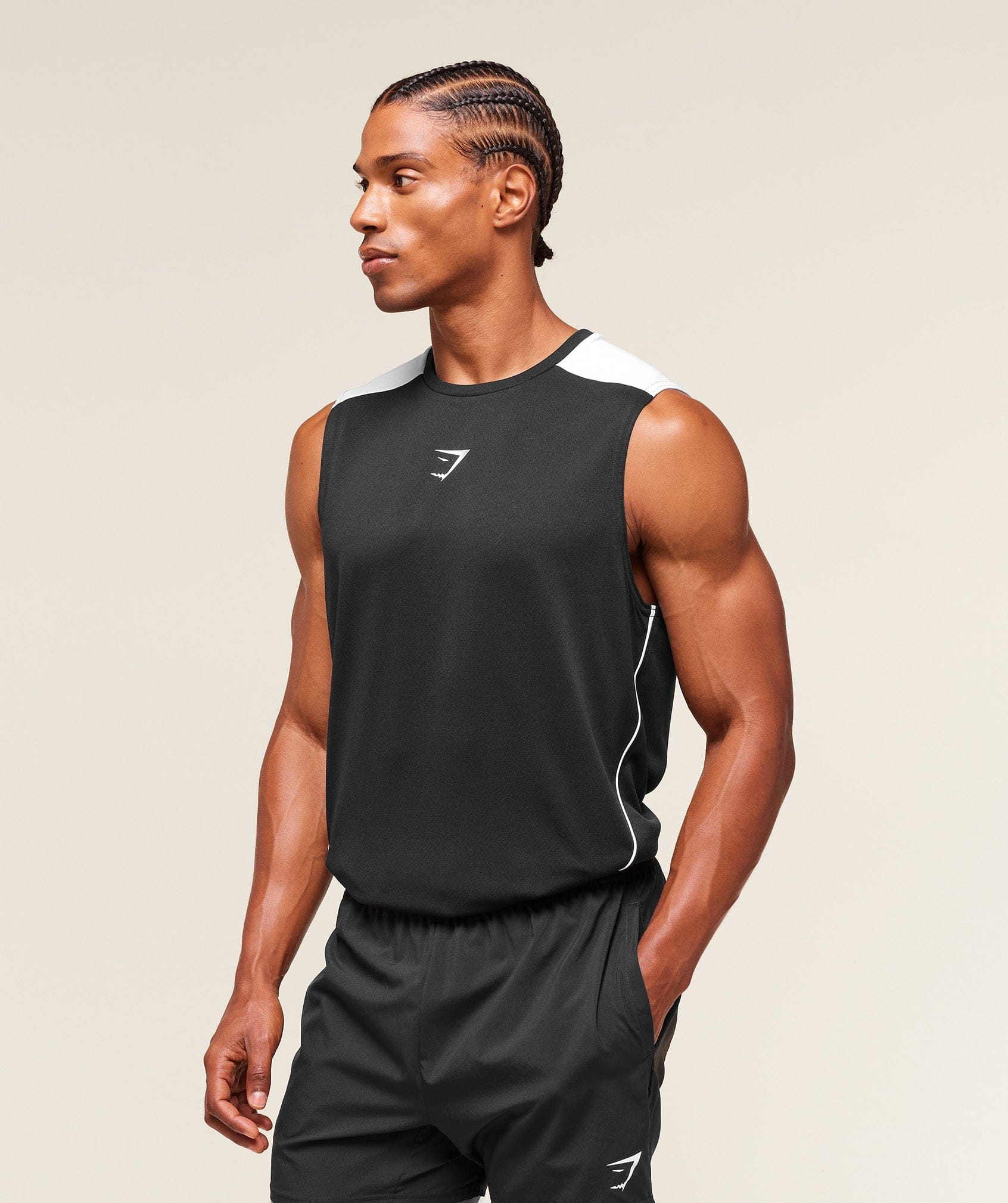 Gymshark Arrival Block Tank - Black