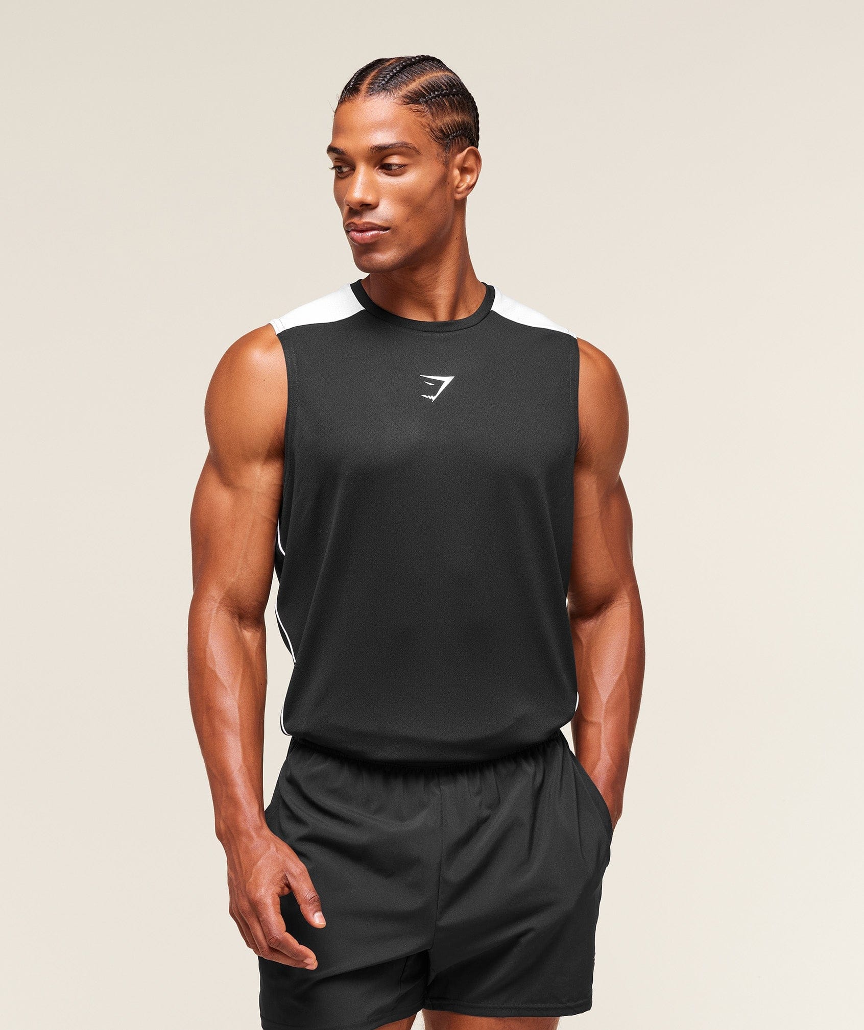 Gymshark Arrival Block Tank - Black