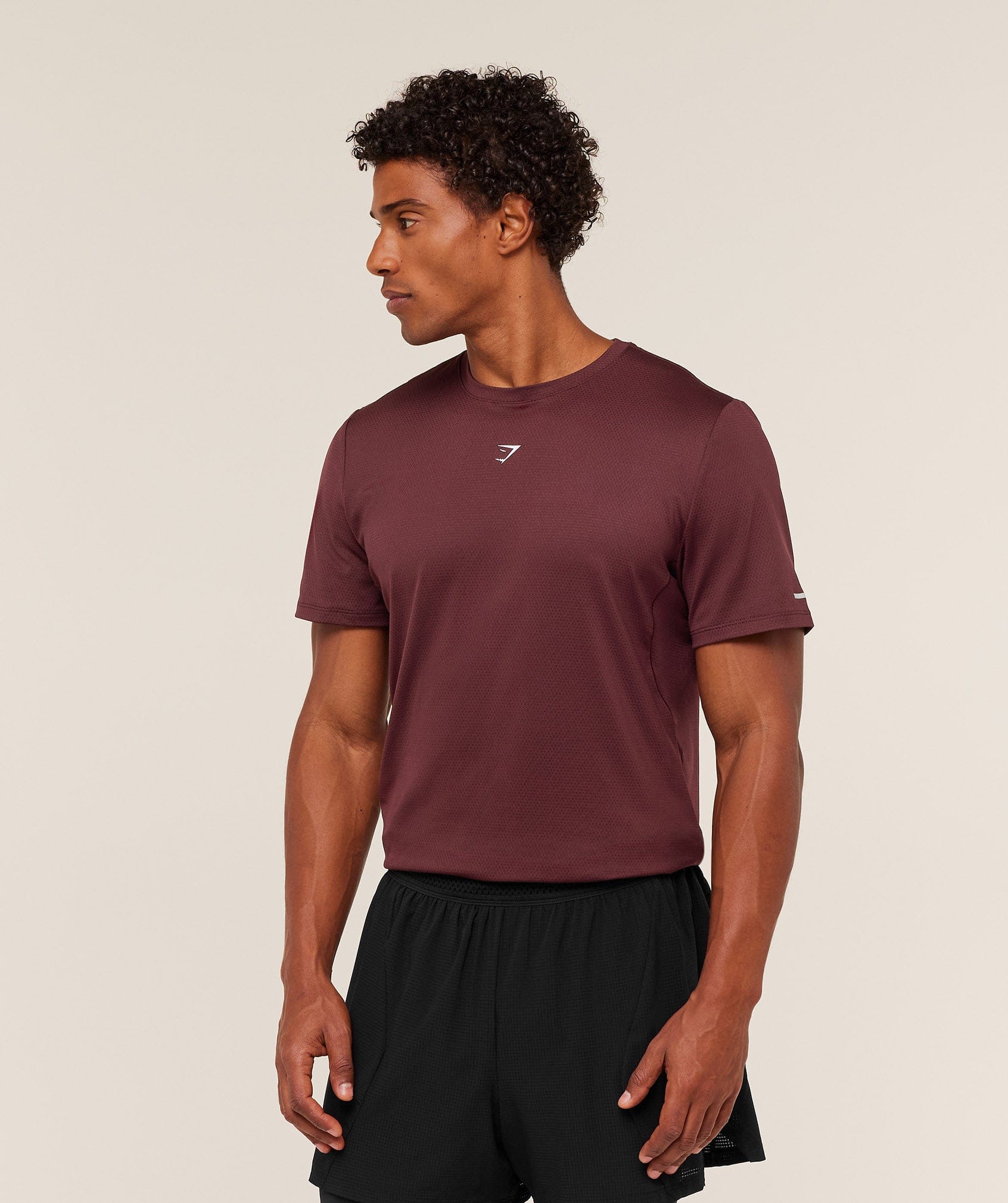 Gymshark Running T-Shirt - Rich Maroon