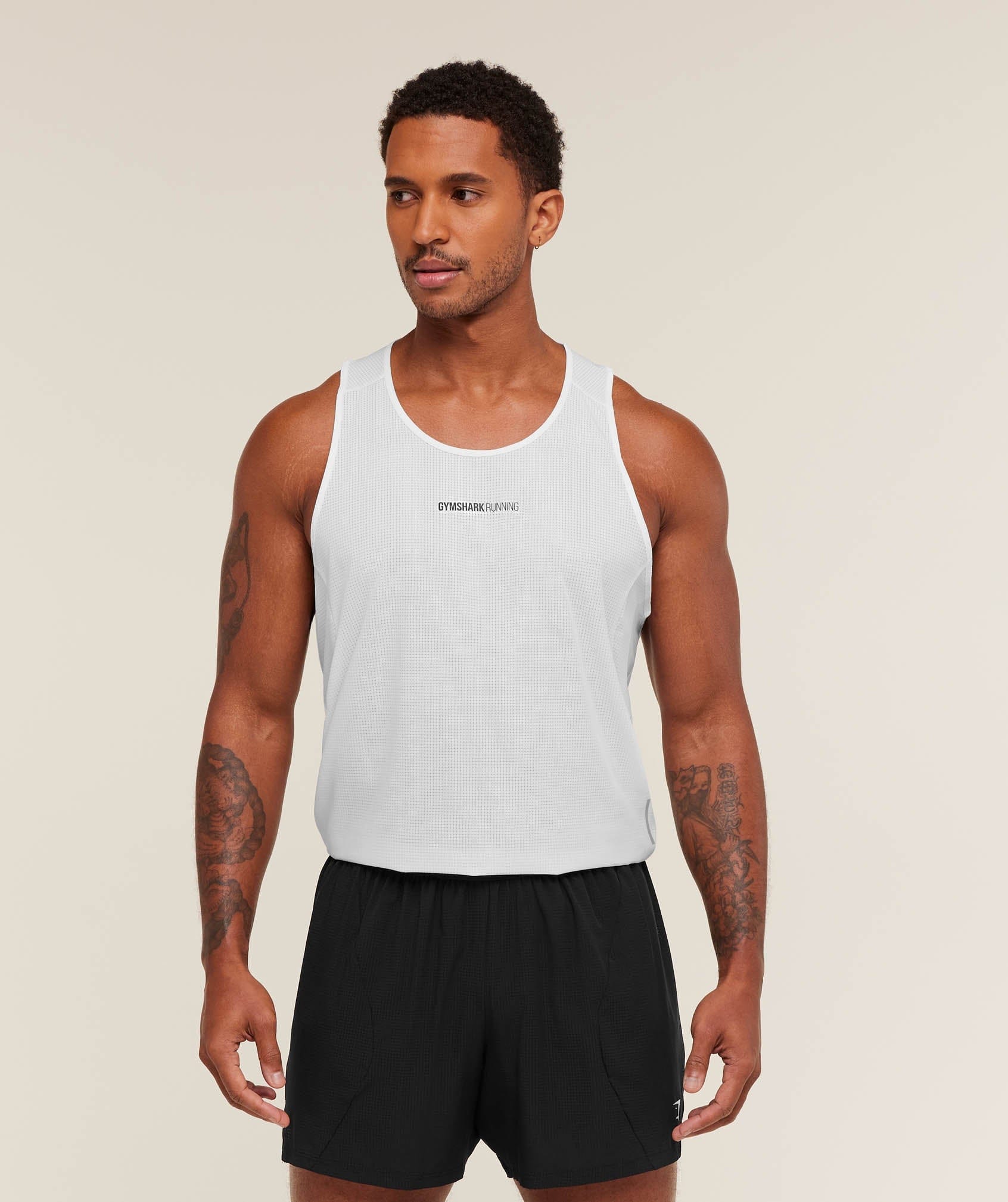 Gymshark Running Tank - White